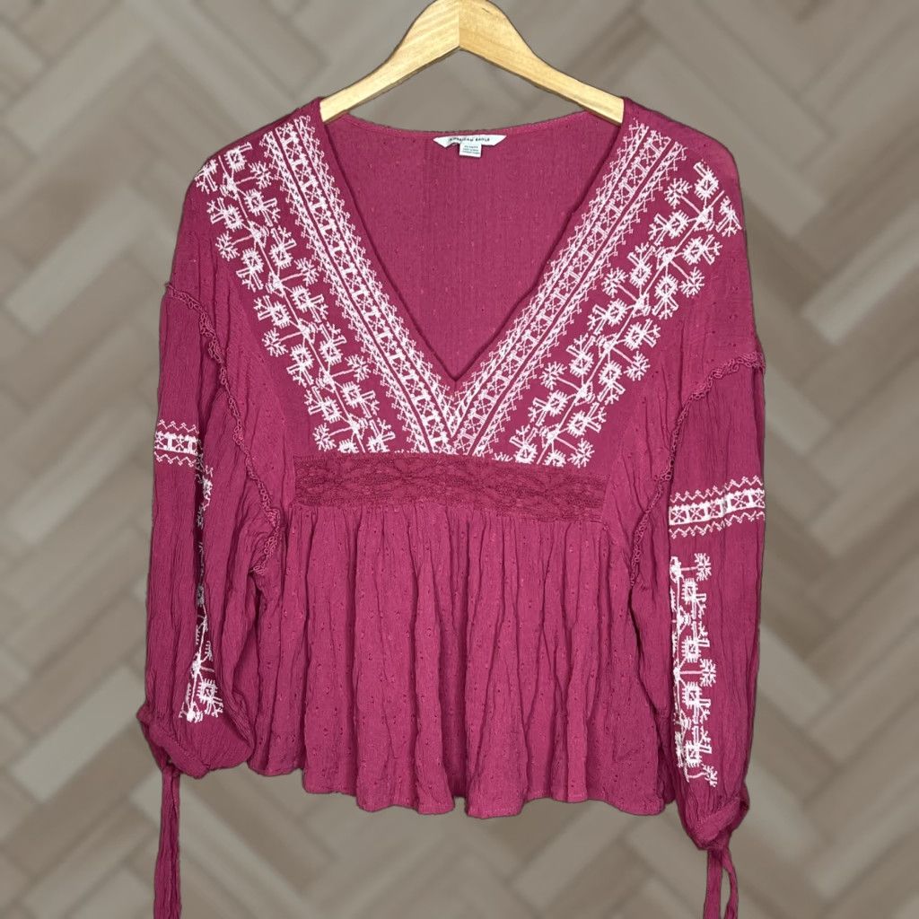 American Eagle Outfitters VINTAGE American Eagle Blouse Size M / US 6-8 / IT 42-44 - 1 Thumbnail