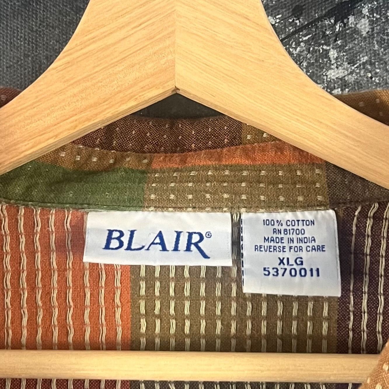 Vintage Vintage 90’s Blair geometric shirt Size US XL / EU 56 / 4 - 3 Thumbnail