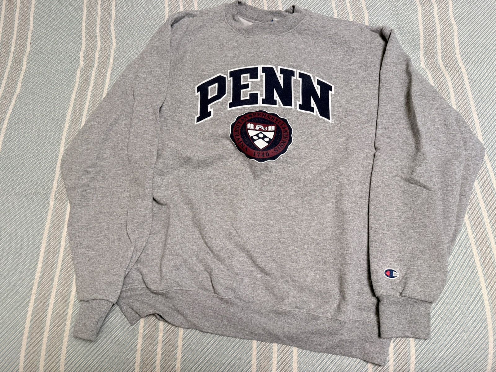 Champion Champion Penn Gray Collegiate Sweatshirt Size US L / EU 52-54 / 3 - 1 Thumbnail