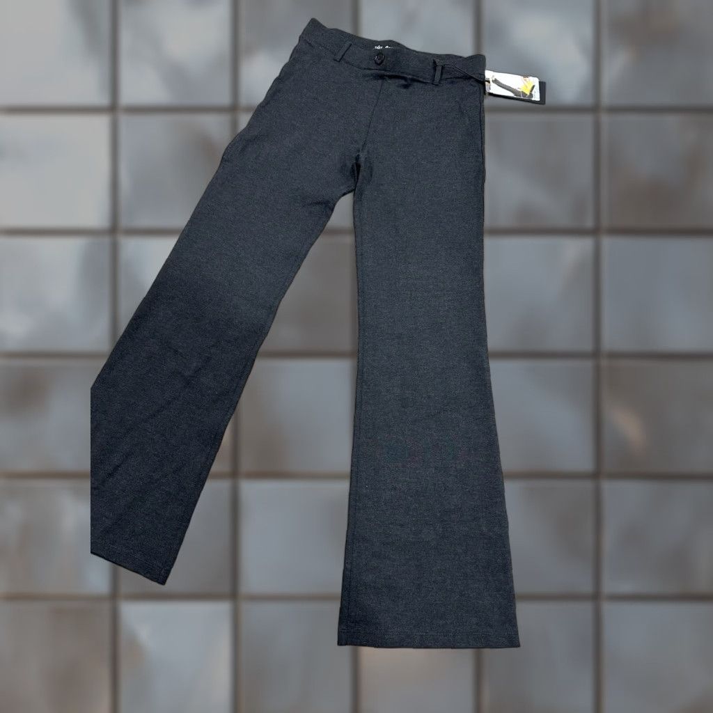 Vintage Betabrand Classic Dress Pants Yoga Pant Women's PS Petite Grey Boot Cut Pant Size 28" / US 6 / IT 42 - 1 Thumbnail