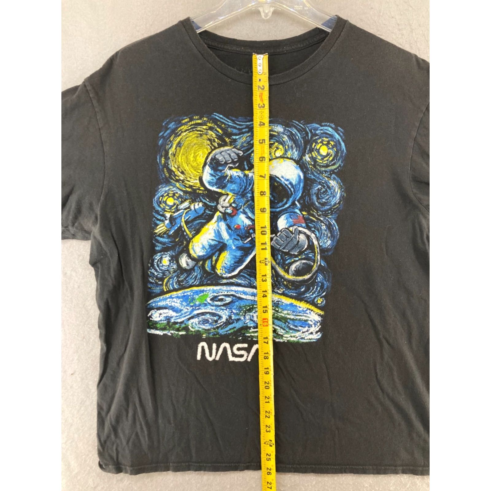 NASA Abstract Nasa T Shirt Mens XL Black Logo Nerd Size US XL / EU 56 / 4 - 3 Thumbnail