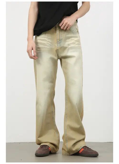 Japanese Brand × Jean American high street washed distressed bootcut jeans Size US 32 / EU 48 - 4 Thumbnail