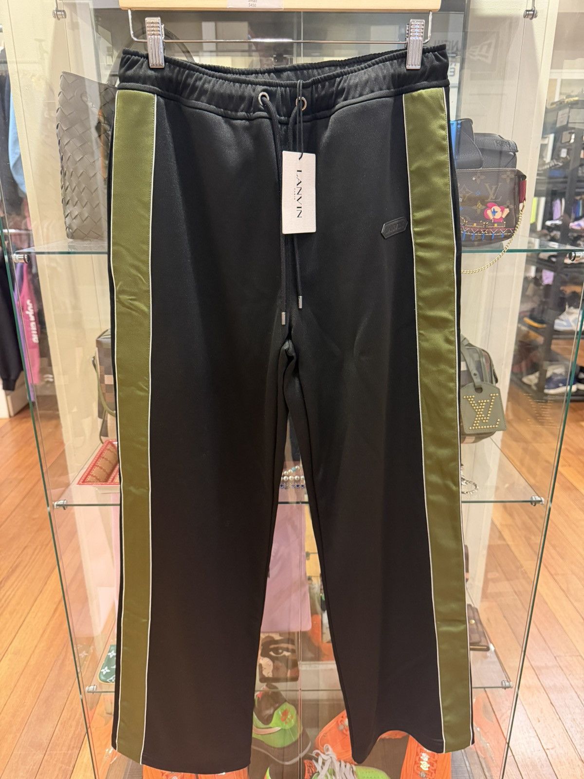 Lanvin Lanvin Contrast Joggers - Black/Green Size US 32 / EU 48 - 1 Thumbnail