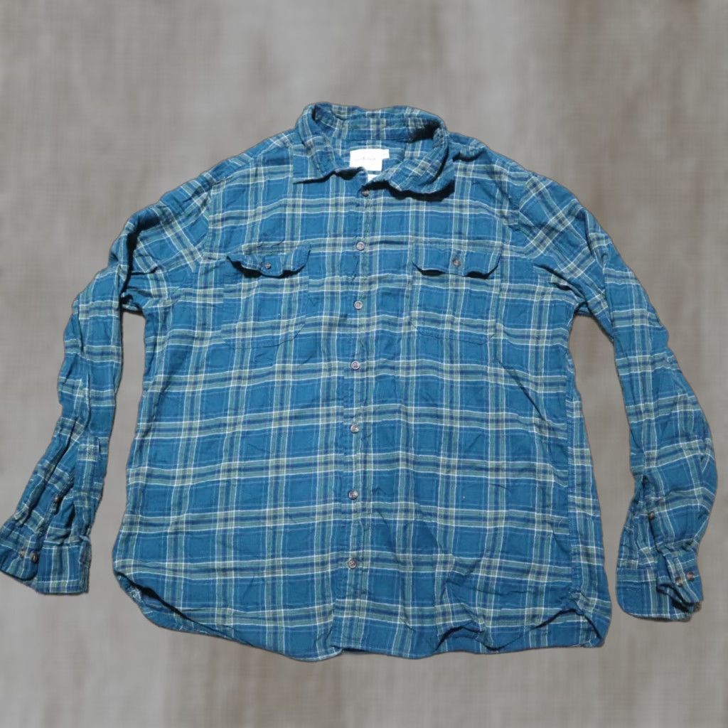 Vintage Goodfellow & Co Blue Plaid Green Long Sleeve Button-Down Shirt Mens Size XXL 2XL Size US XXL / EU 58 / 5 - 1 Thumbnail