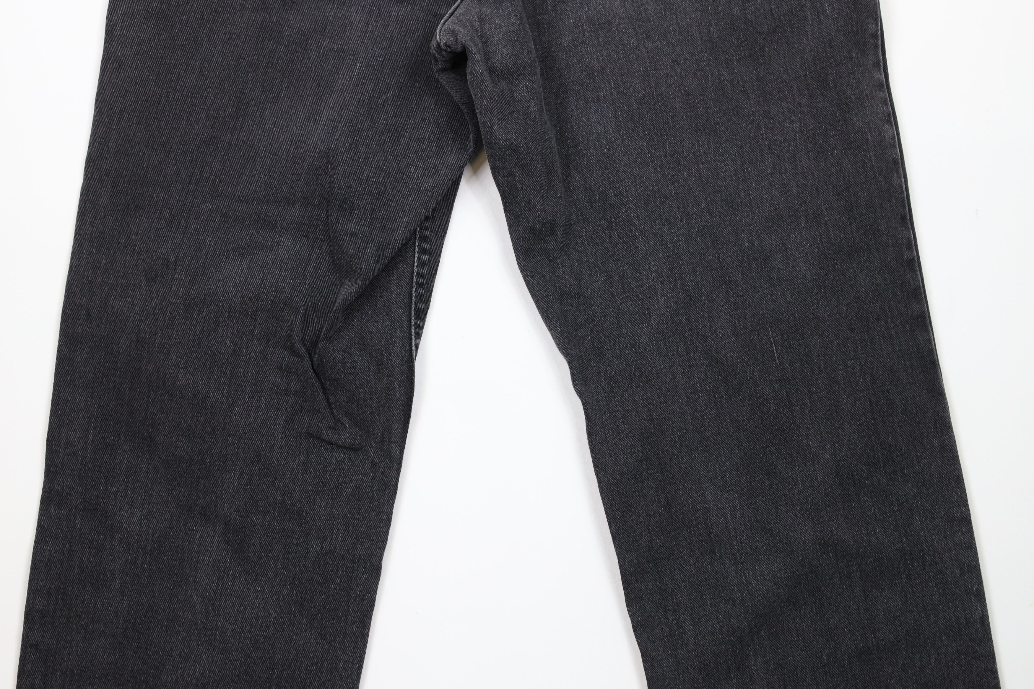 Lee × Vintage Vintage 90s Lee Straight Leg Denim Jeans Black Cotton Size US 34 / EU 50 - 12 Thumbnail