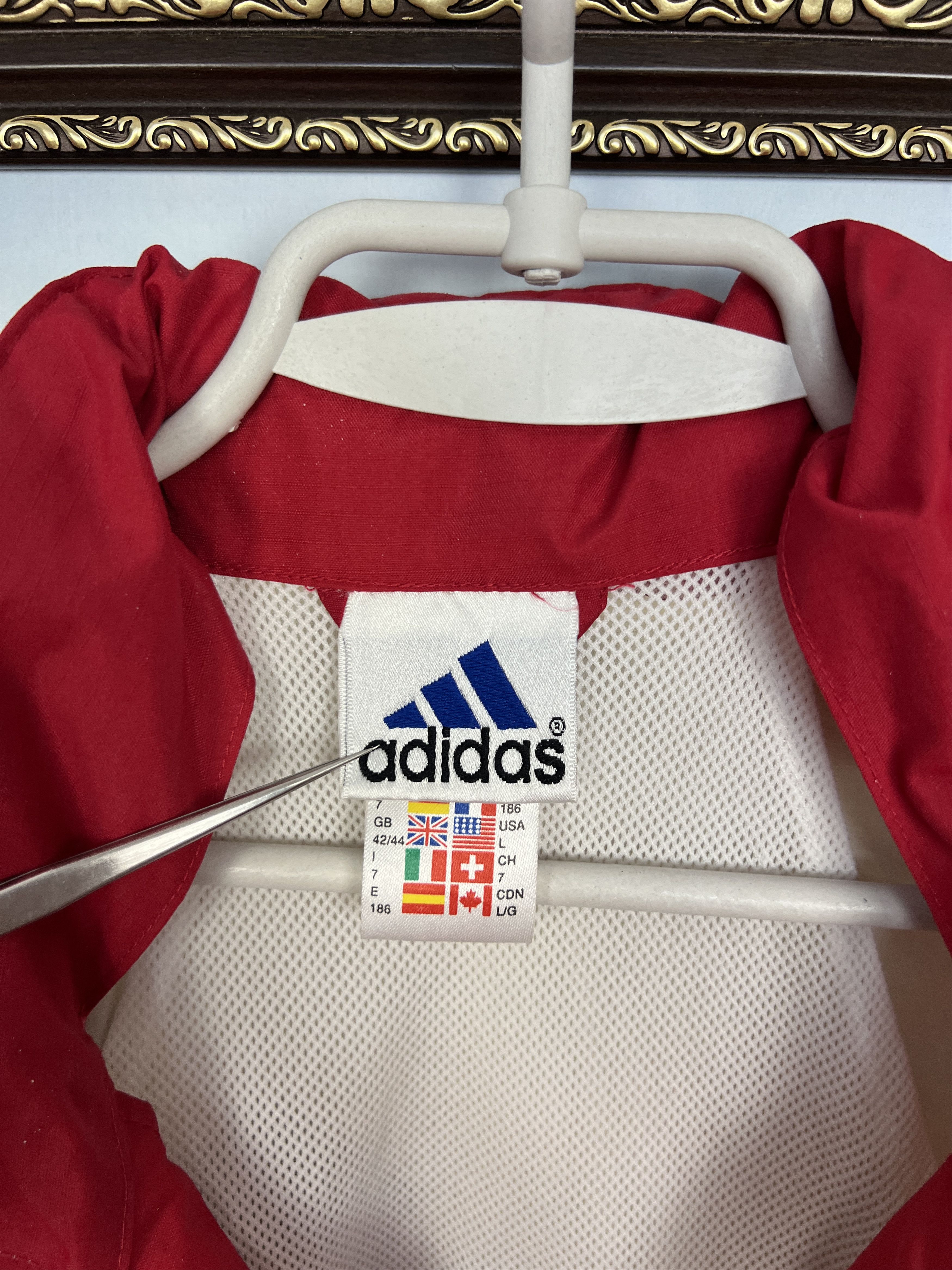 Adidas Vintage 90's Adidas VfB Stuttgart Football Jacket Soccer Size US L / EU 52-54 / 3 - 10 Thumbnail
