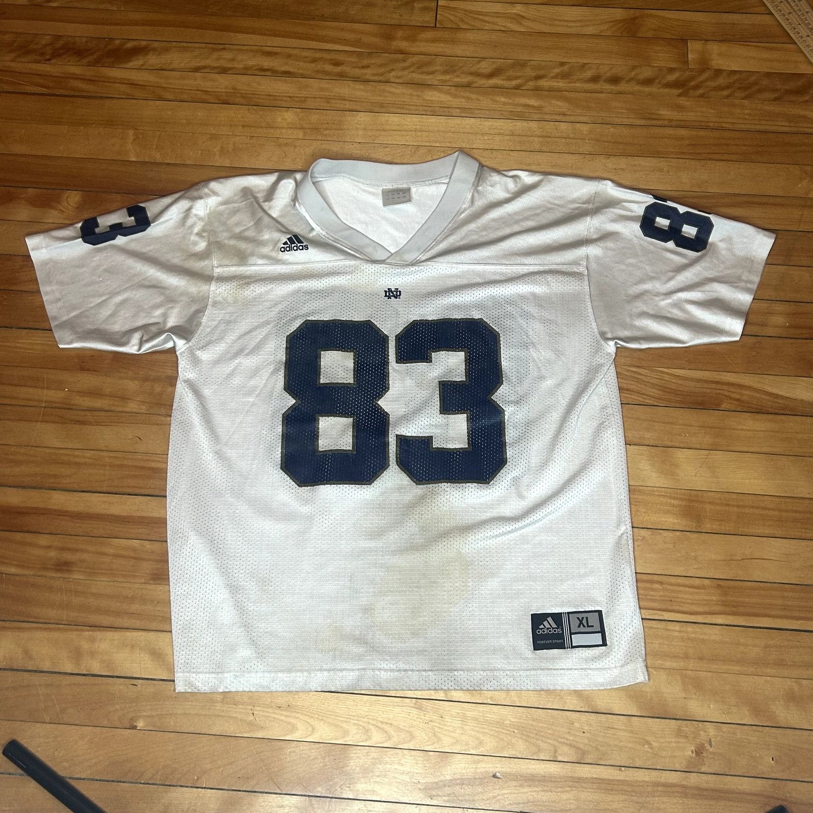 Adidas Y2K Adidas Notre Dame Jersey XL Size US XL / EU 56 / 4 - 1 Thumbnail