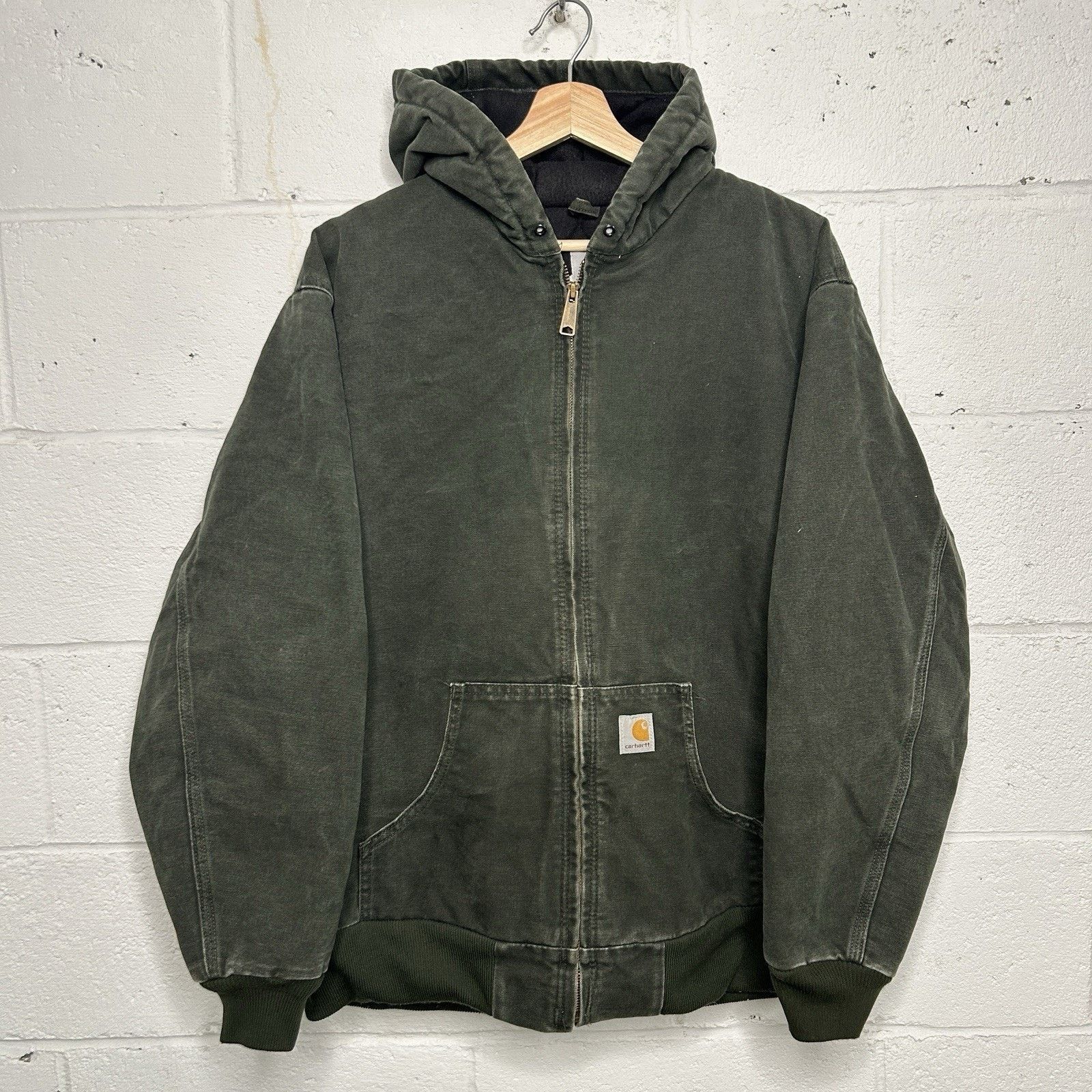 Carhartt × Streetwear Olive Green Carhartt J168 Active Jacket