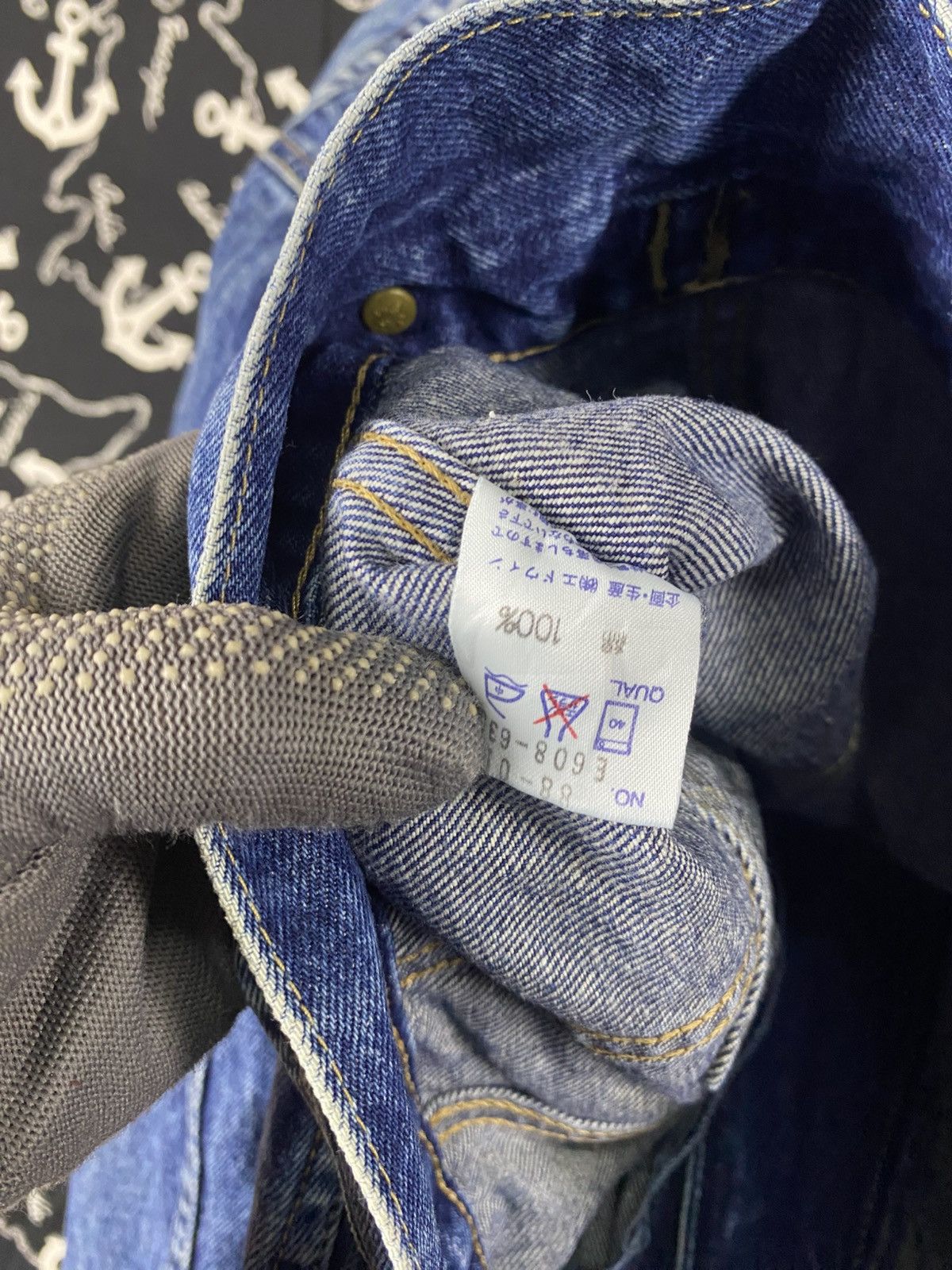 Edwin Vintage SOMETHING EDWIN Japanese Denim Jacket Blue Selvedge Size M / US 6-8 / IT 42-44 - 17 Thumbnail
