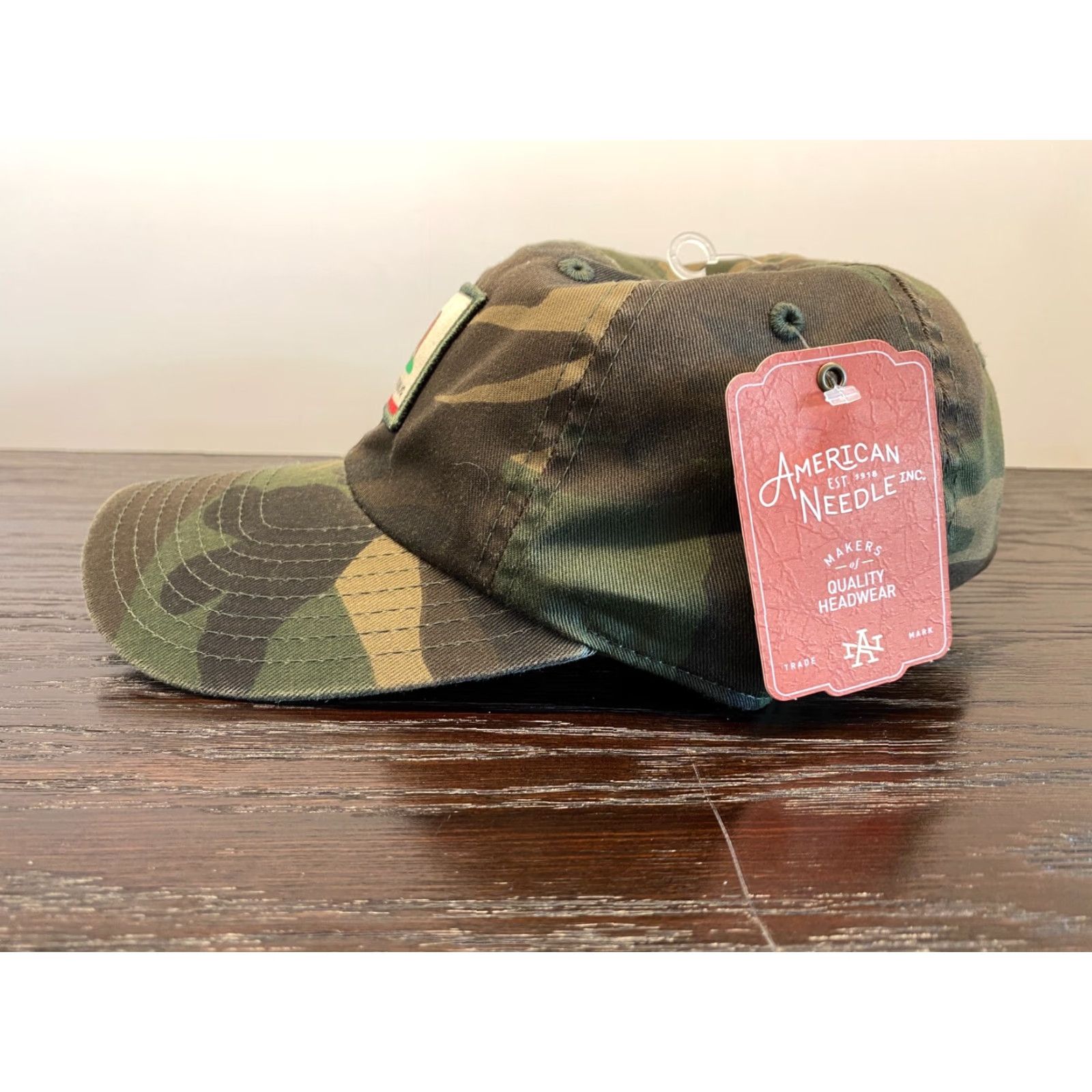 American Needle American Needle Hat Adult One Size Green Camo Strap Back California Flag Baseball Cap Mens Size ONE SIZE - 4 Thumbnail