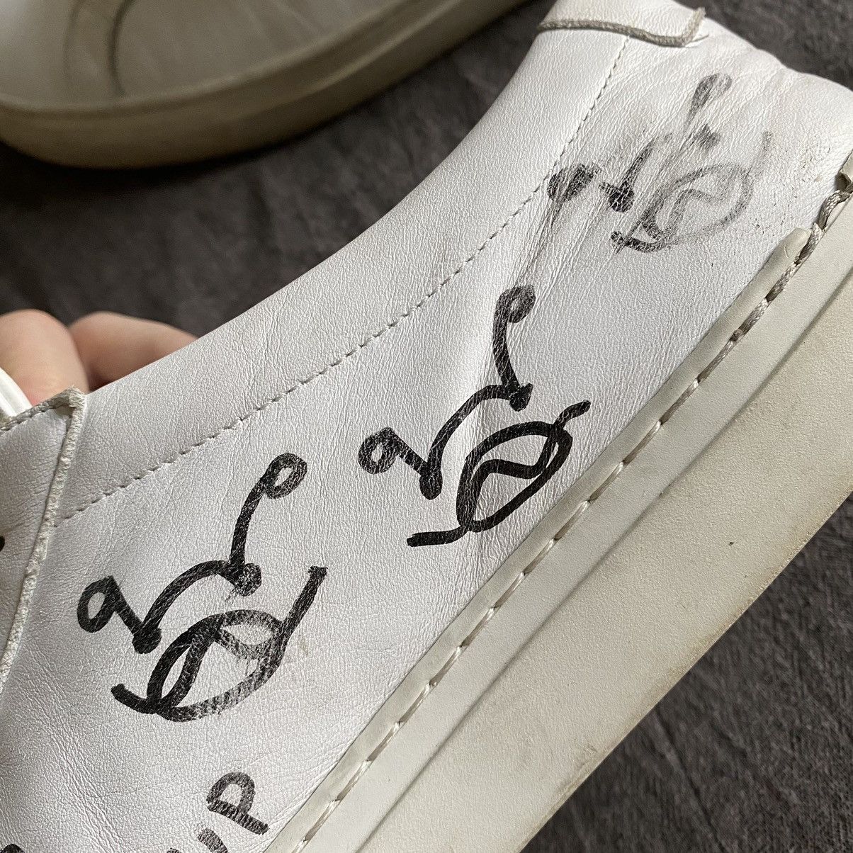 Asspizza × Warren Lotas AssPizza X Warren Lotas 1/1 Hand Drawn Sneakers Size US 12 / EU 45 - 7 Thumbnail