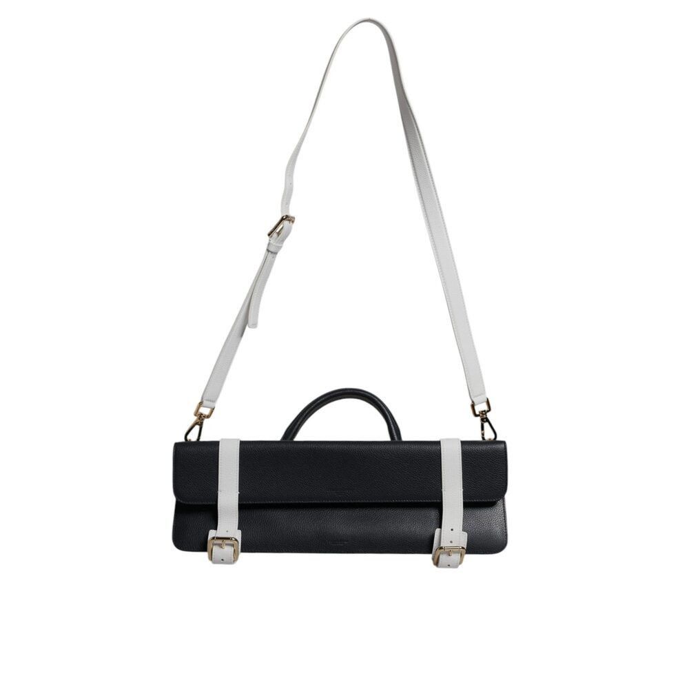 Dolce & Gabbana Dolce & Gabbana Blue White Calfskin Leather Crossbody Should Size ONE SIZE - 2 Thumbnail