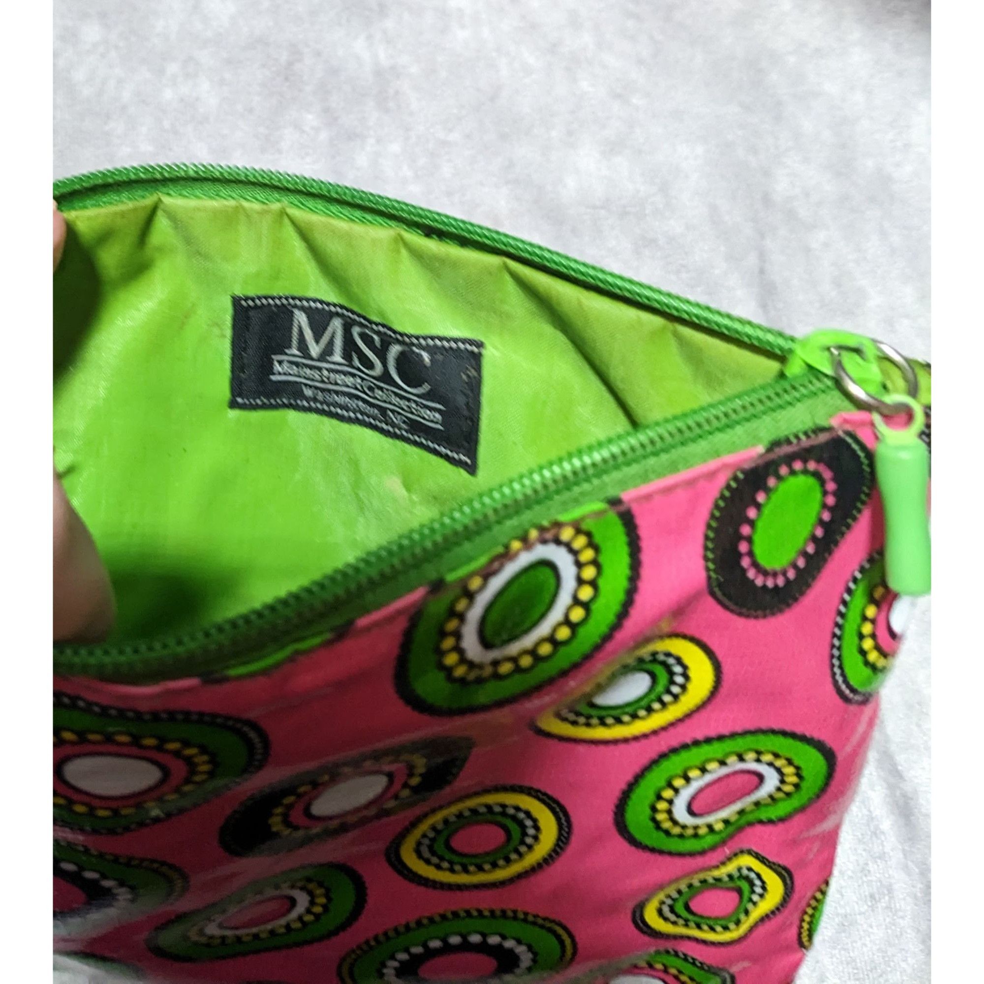 Other Green And Pink Mod Travel Pouch by Mainstreet Collection Size ONE SIZE - 8 Thumbnail