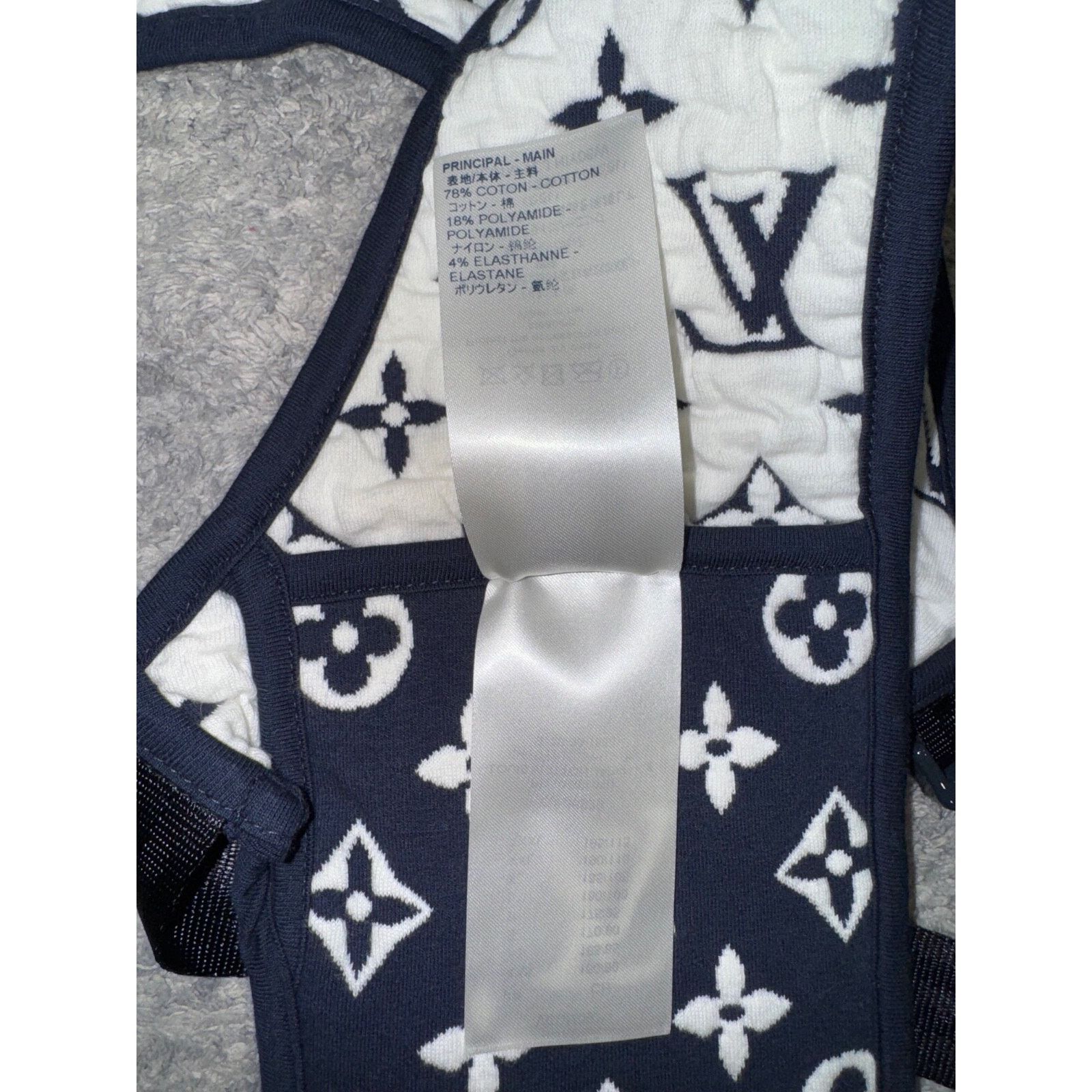 Louis Vuitton Louis Vuitton Monogram Logo Blue White Mid Layer Vest Medium Size US M / EU 48-50 / 2 - 15 Thumbnail