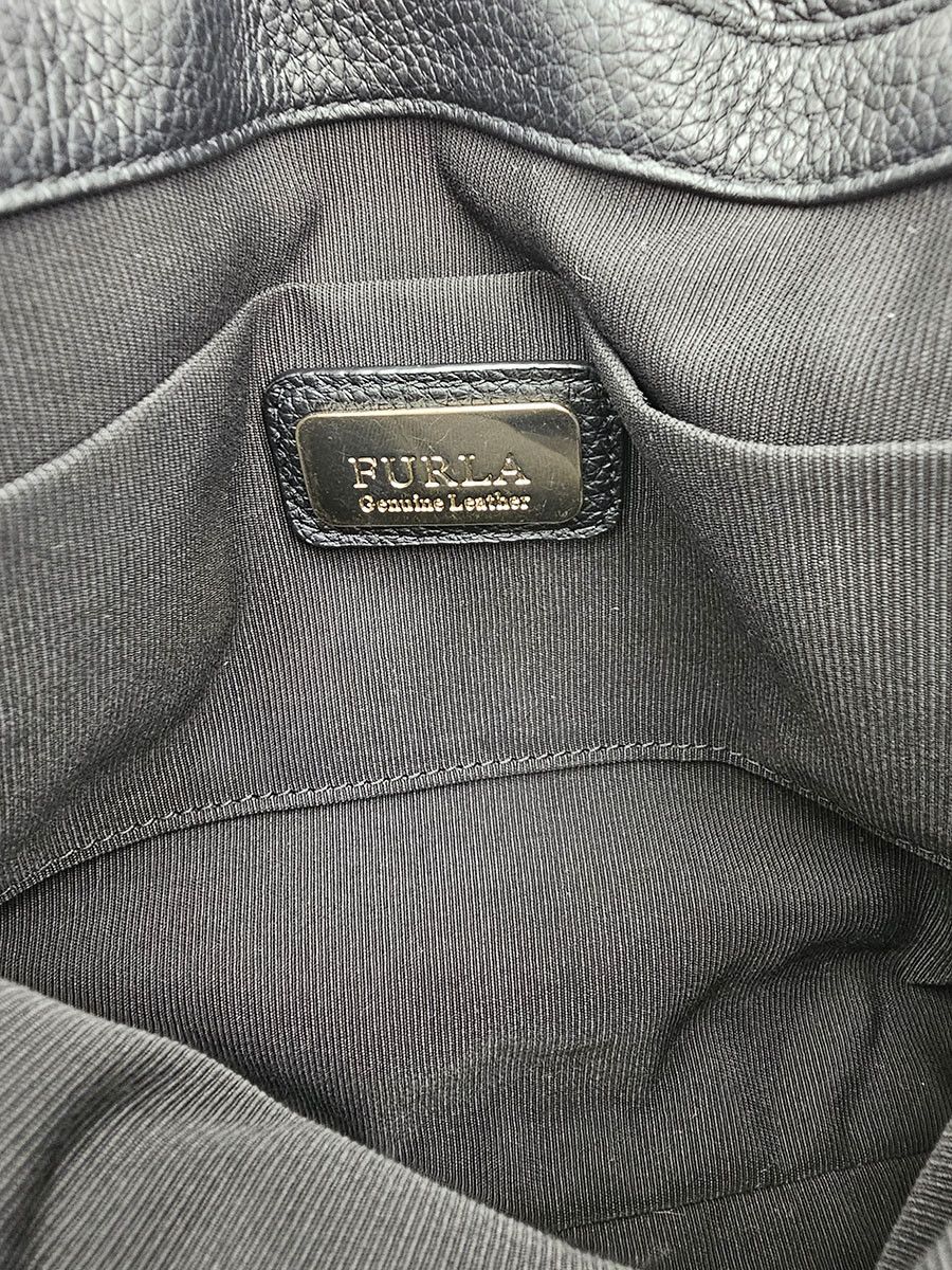 Furla Furla Noemi Black Leather Crossbody Bag Size ONE SIZE - 11 Thumbnail
