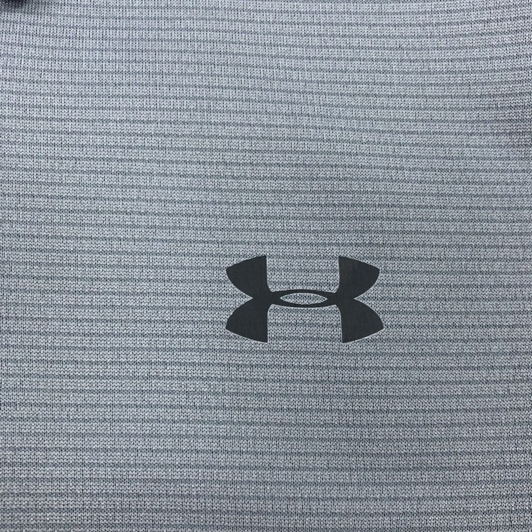 Under Armour Under Armour Polo Shirt Gray Striped HeatGear Tech Performance Polo Shirt Men XL Short Sleeve Casual Golf Activewear Mens Size US XL / EU 56 / 4 - 4 Thumbnail