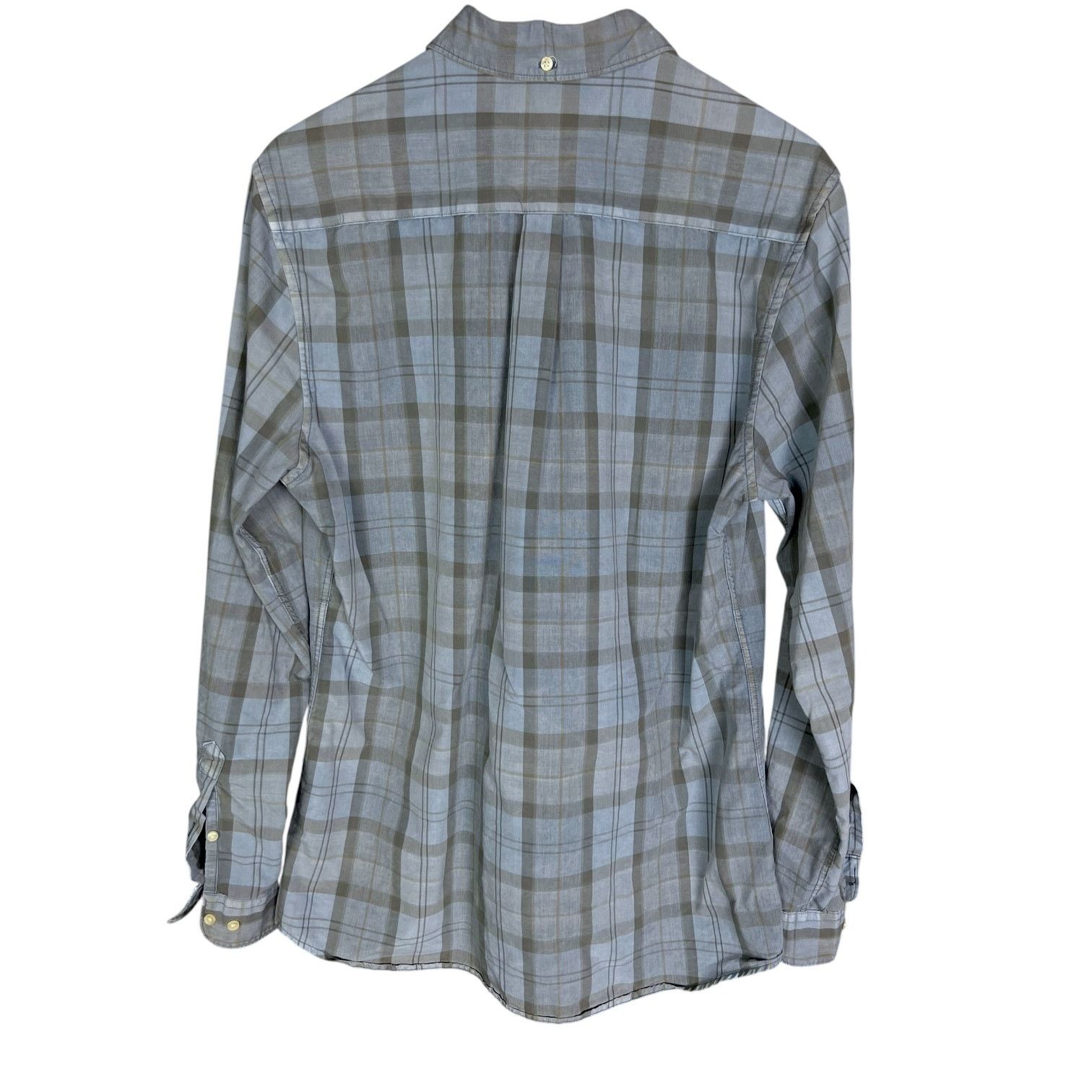 Barbour Men's Barbour Blue Gray Plaid Button Down Shirt - US M Size US M / EU 48-50 / 2 - 6 Thumbnail