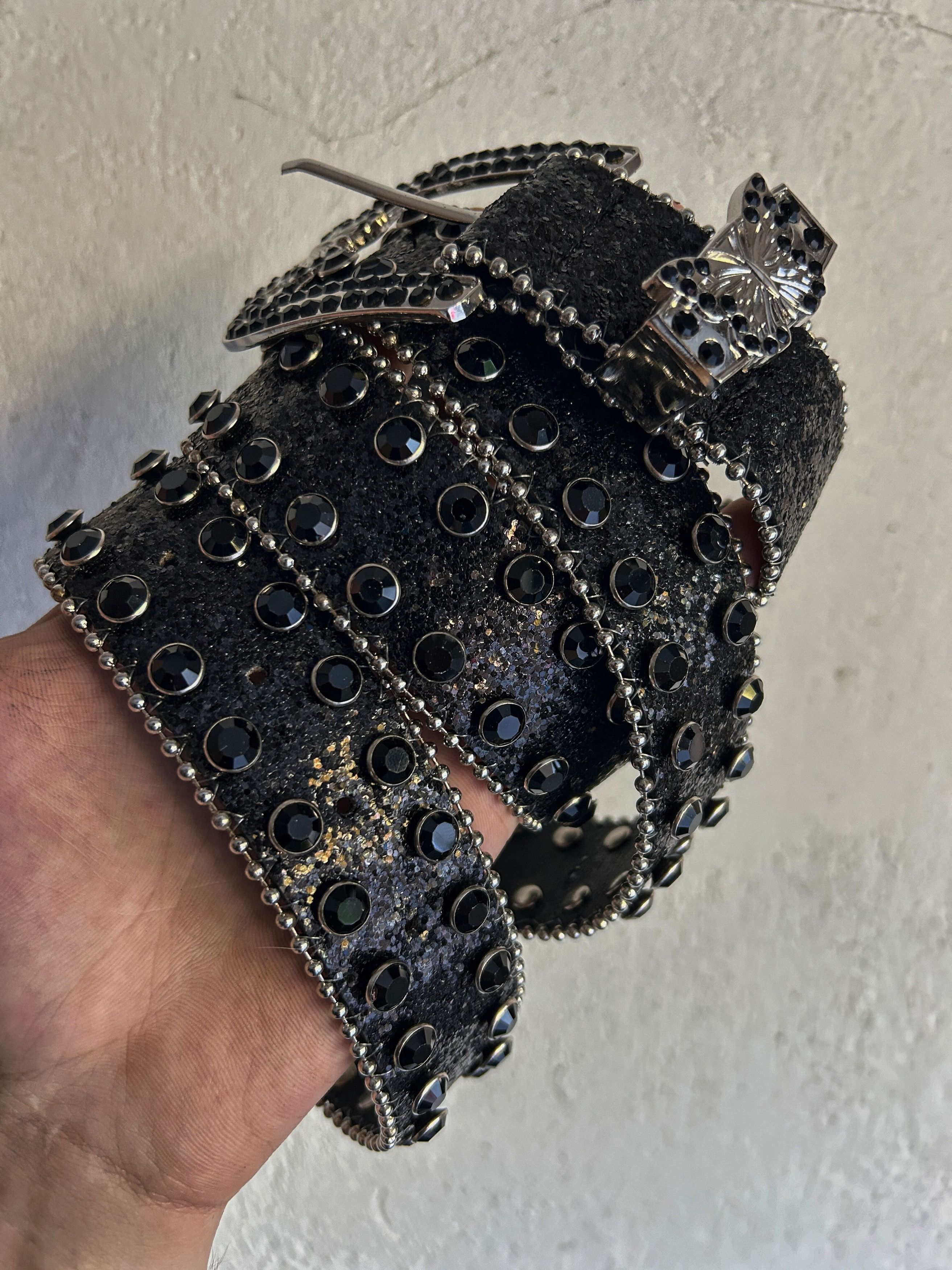 Vintage Vintage Japanese Style BB Simon Diamonds Style Belt 90s Size ONE SIZE - 5 Thumbnail