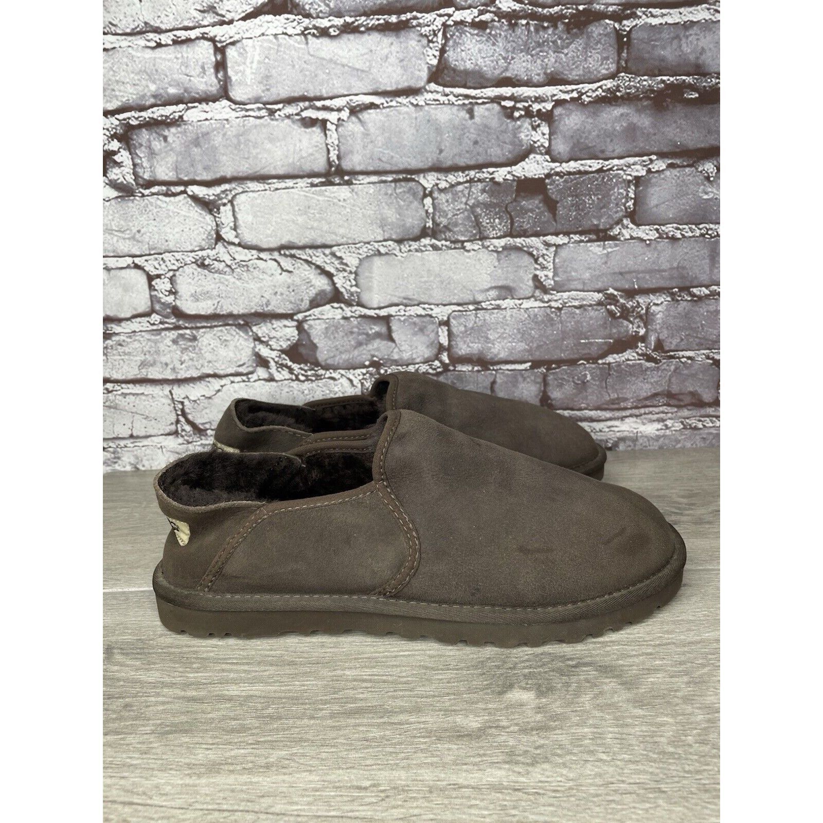 Ugg UGG Kenton Brown Suede Fur Collapsible Slippers Shoes Men Sz Size US 11 / EU 44 - 14 Thumbnail