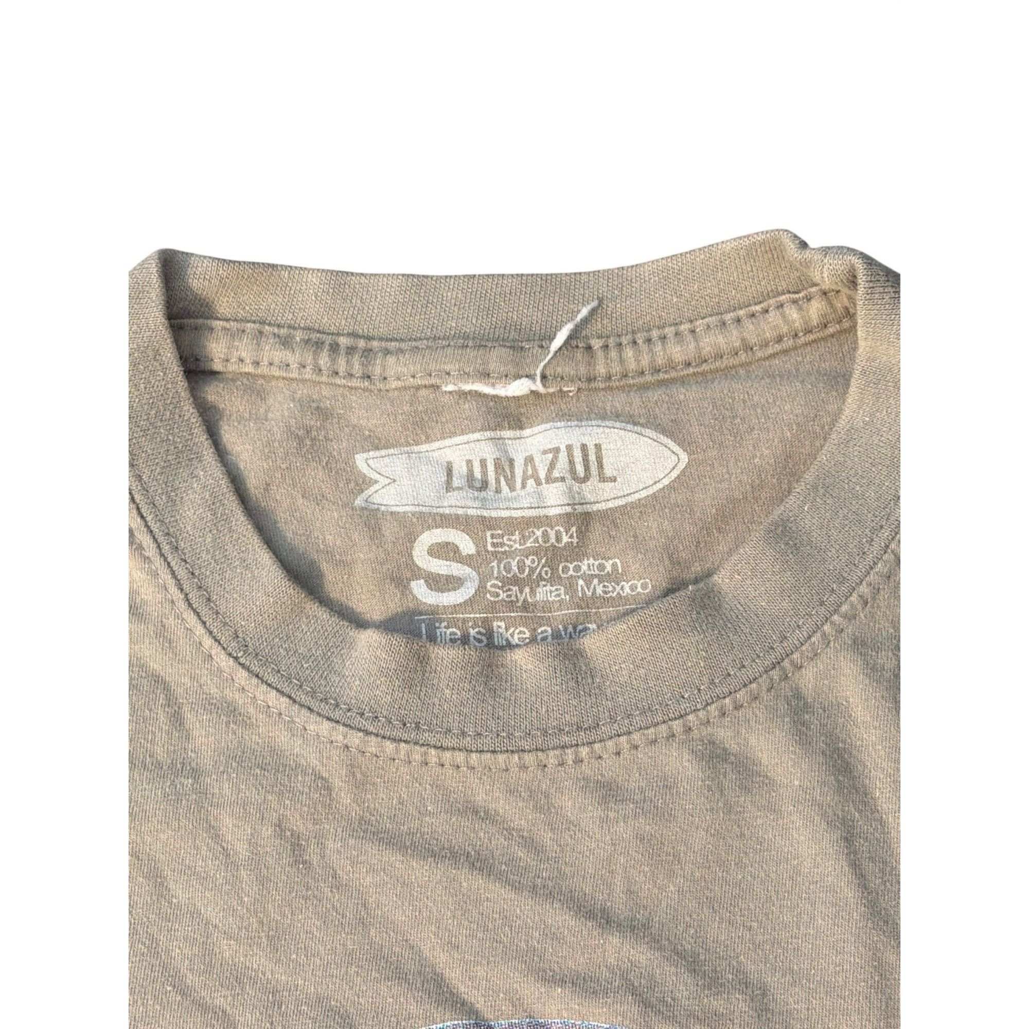 Other Lunazul Sayulita Graphic T Shirt 100% Cotton Crew Neck Gray Size US S / EU 44-46 / 1 - 4 Thumbnail