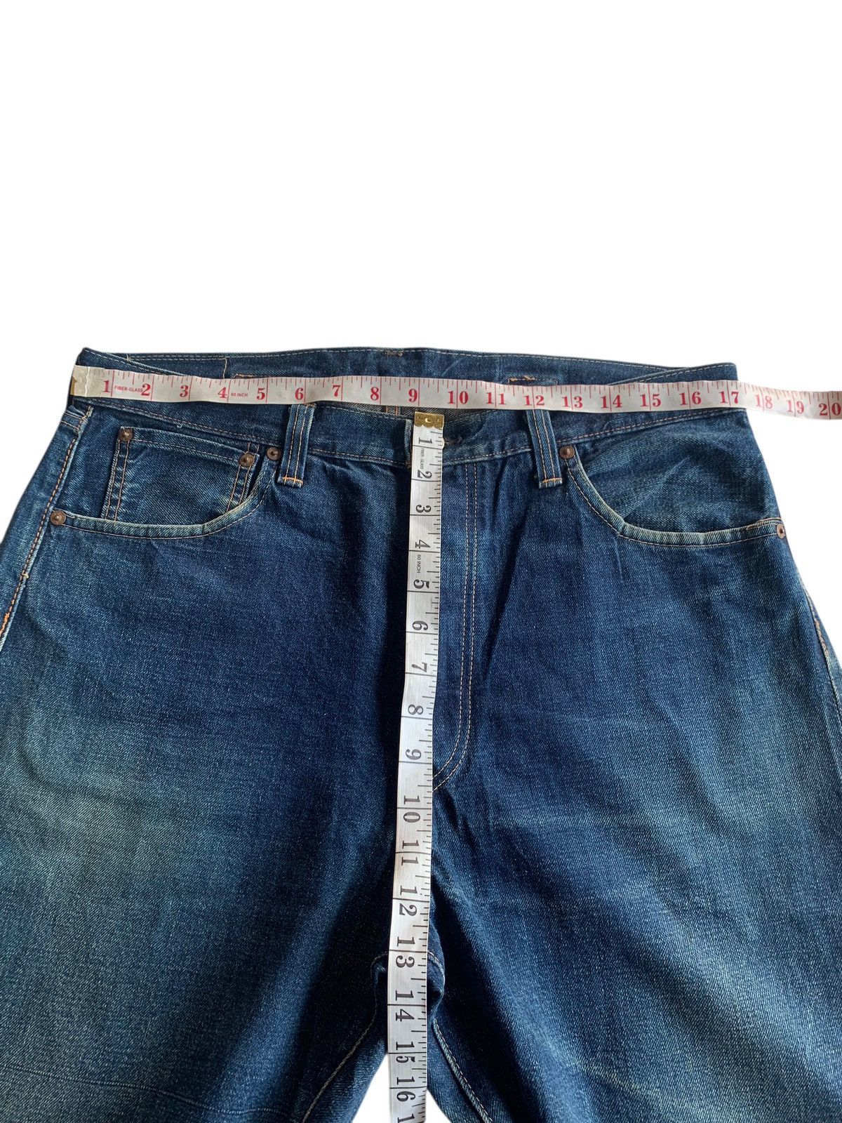 Sugar Cane VINTAGE SUGAR CANE SELVEDGE BUCKLE BACK BAGGY JAPANESE DENIM Size US 34 / EU 50 - 19 Thumbnail