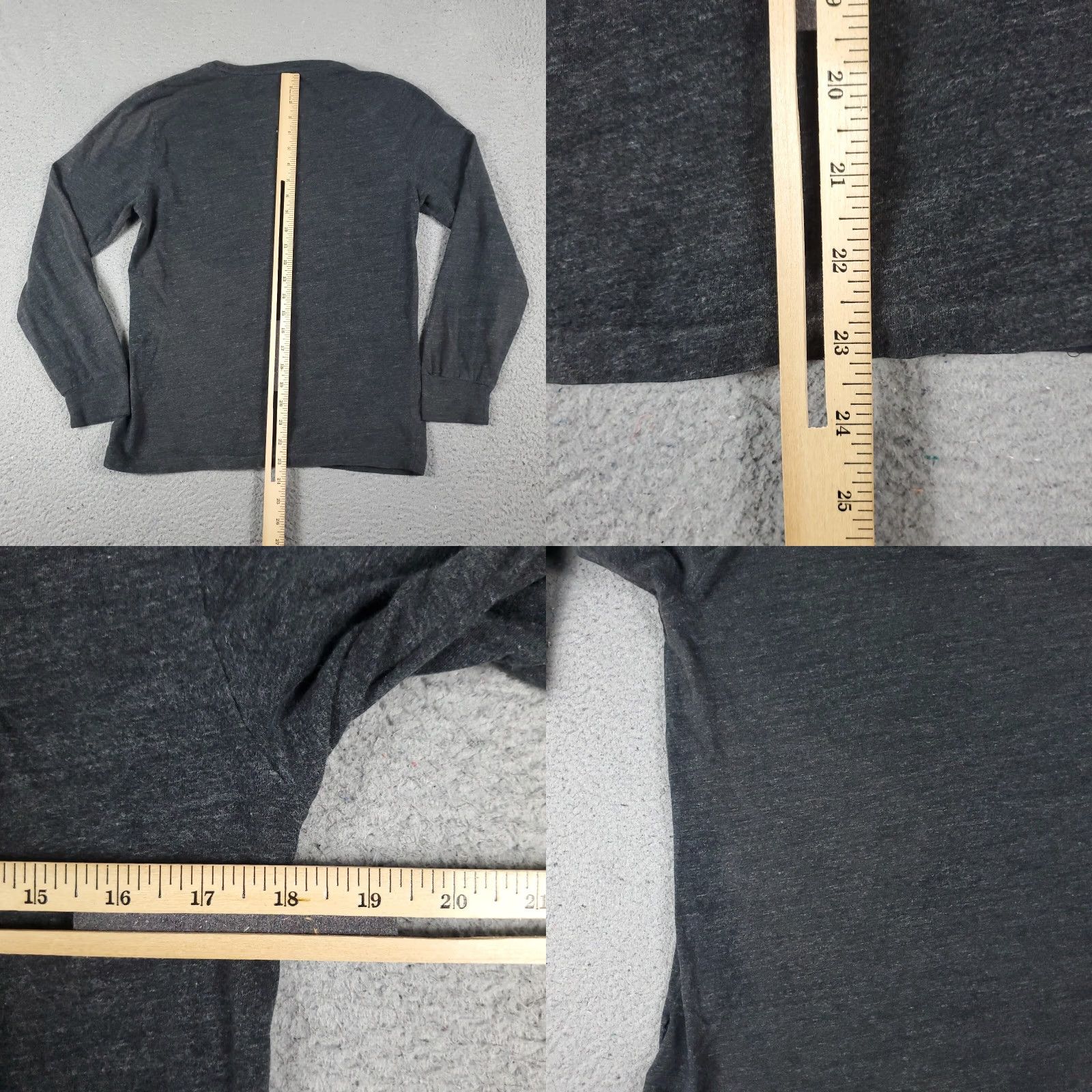 Polo Ralph Lauren Polo Ralph Lauren Shirt Mens Small Gray Pony Logo Long Sleeve Crew Neck Cotton Classic Mens Size US S / EU 44-46 / 1 - 8 Thumbnail