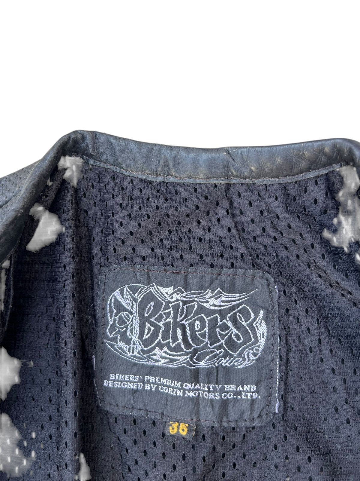 Leather Vintage Bikers Corin Motors Japan Patina Mesh Leather Shirt Size US S / EU 44-46 / 1 - 12 Thumbnail