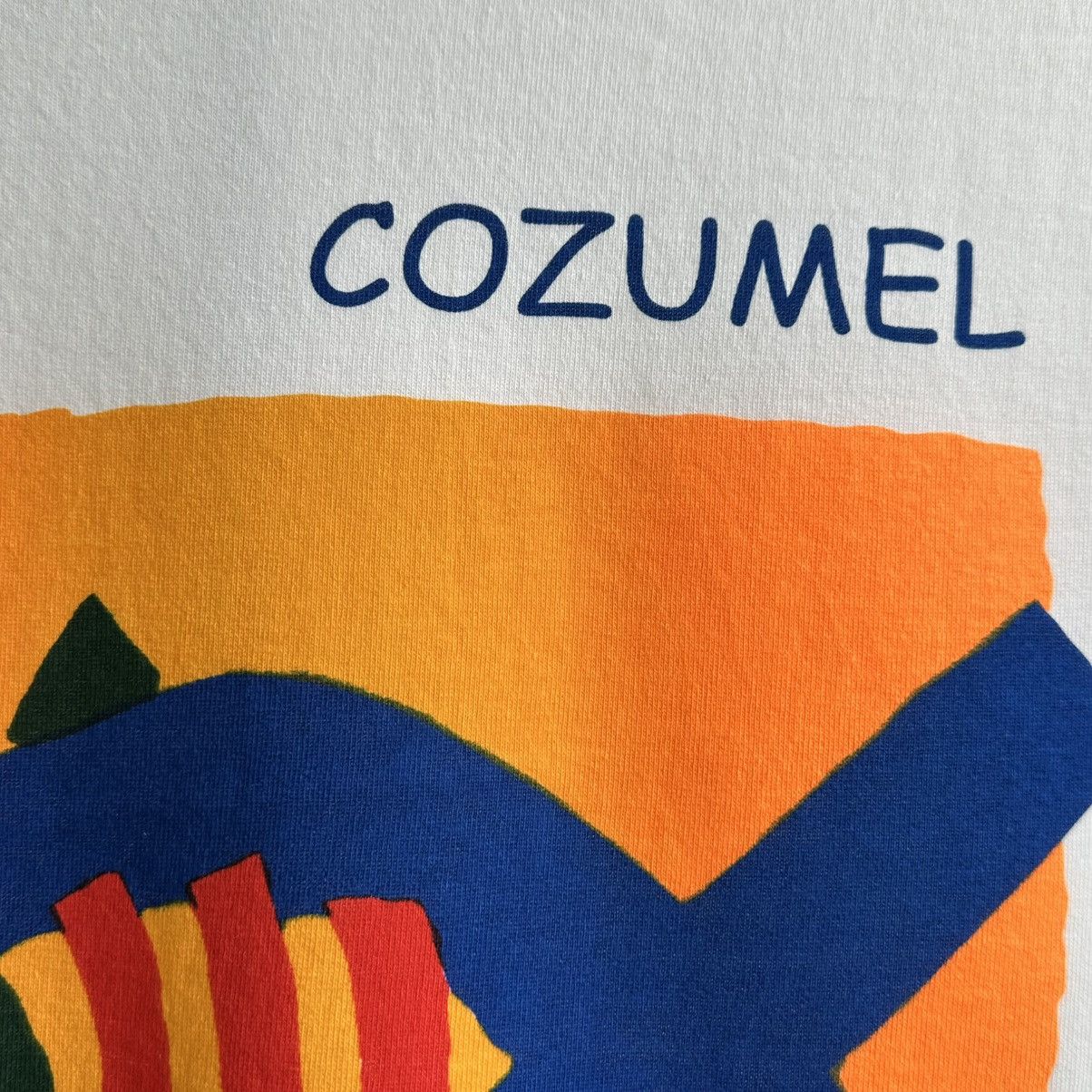 Vintage Vintage 90s Cozumel Mexico Abstract Fish Art Tee Size US M / EU 48-50 / 2 - 3 Thumbnail
