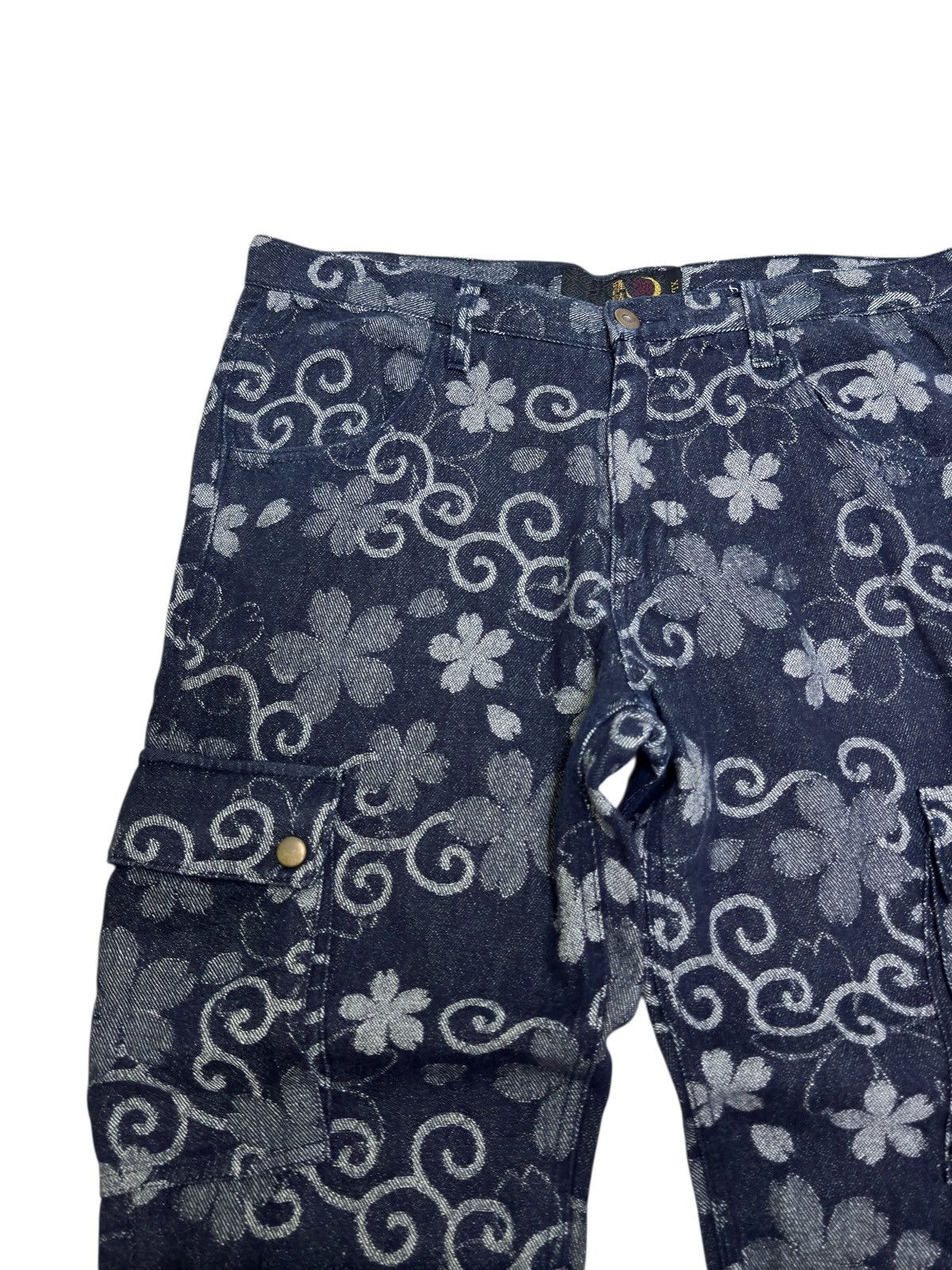 Karakuri Tamashii Japan Brand Cropped Utility Cargo Multi Pocket Streetwear Size US 33 - 4 Thumbnail