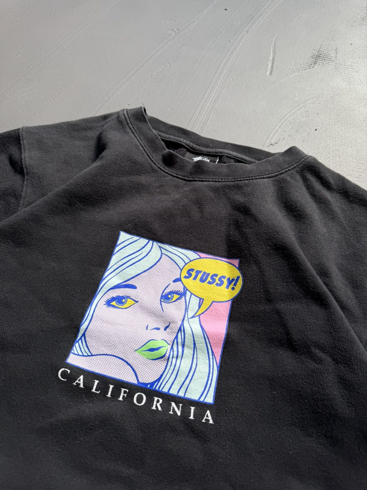 Stussy STUSSY CENTER LOGO VINTAGE OVERSIZE SWEATSHIRT Size US M / EU 48-50 / 2 - 3 Thumbnail