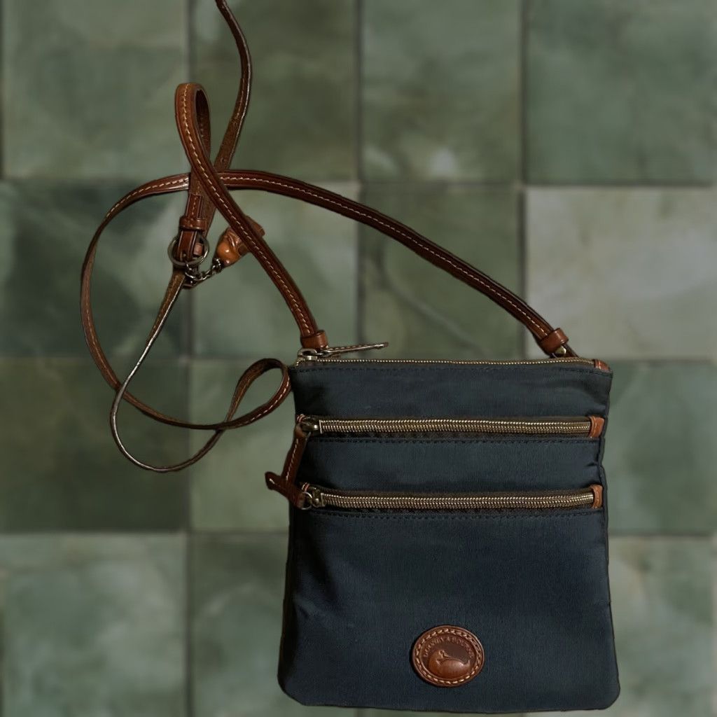 Dooney & Bourke Dooney & Bourke Triple Zip Crossbody Shoulder Bag Women Small Blue Messenger & Cross Body Adjustable Strap Crossbody Bag Size ONE SIZE - 1 Thumbnail