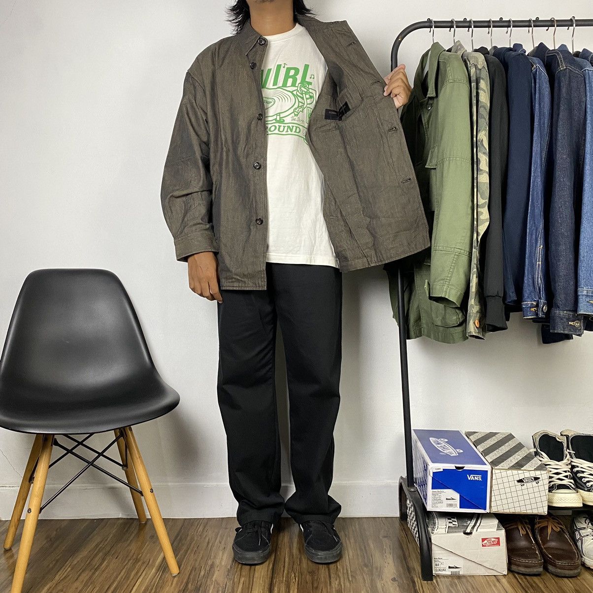 Comme des Garcons Homme Come Des Garçon HOMME Work Jacket 1989AW Size US M / EU 48-50 / 2 - 3 Thumbnail