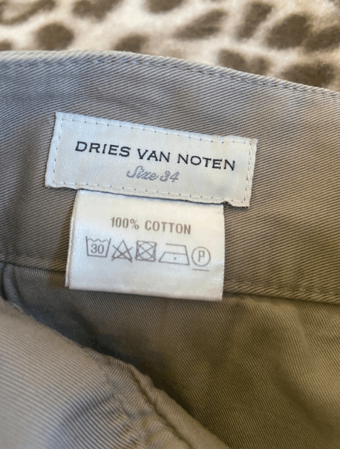 Dries Van Noten × Vintage Dries Van Noten Pants Baggy Wide Crop Top Jeans Cargo EX0109 Size 26" / US 2 / IT 38 - 4 Thumbnail