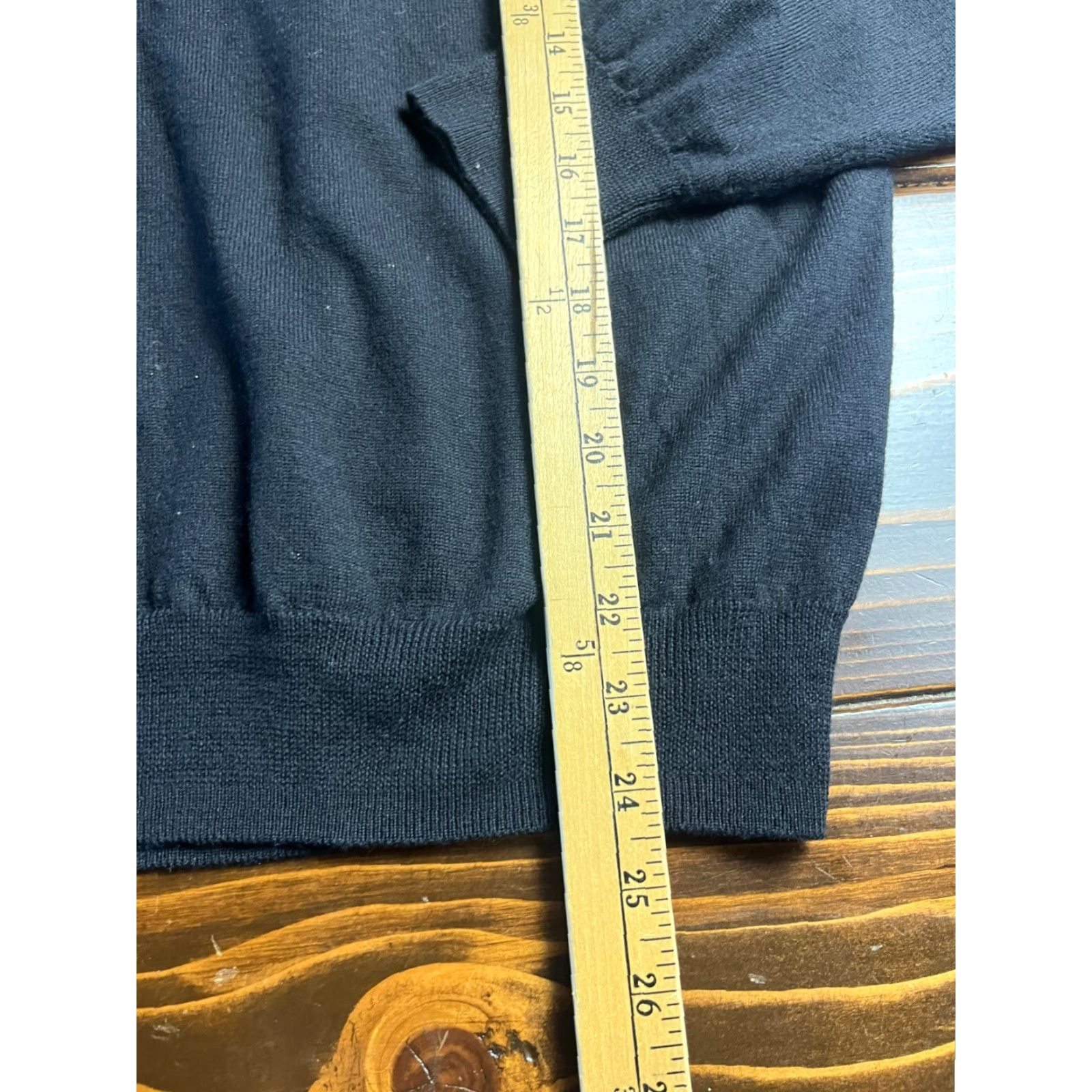Jos. A. Bank Jos. A. Bank Sweater Mens Large Black 1/4 Zip Merino Wool Regular Fit Pullover - 1/4 Zip, Long Sleeve, Casual, Free Return, Solid, Runs slightly small Size US L / EU 52-54 / 3 - 5 Thumbnail