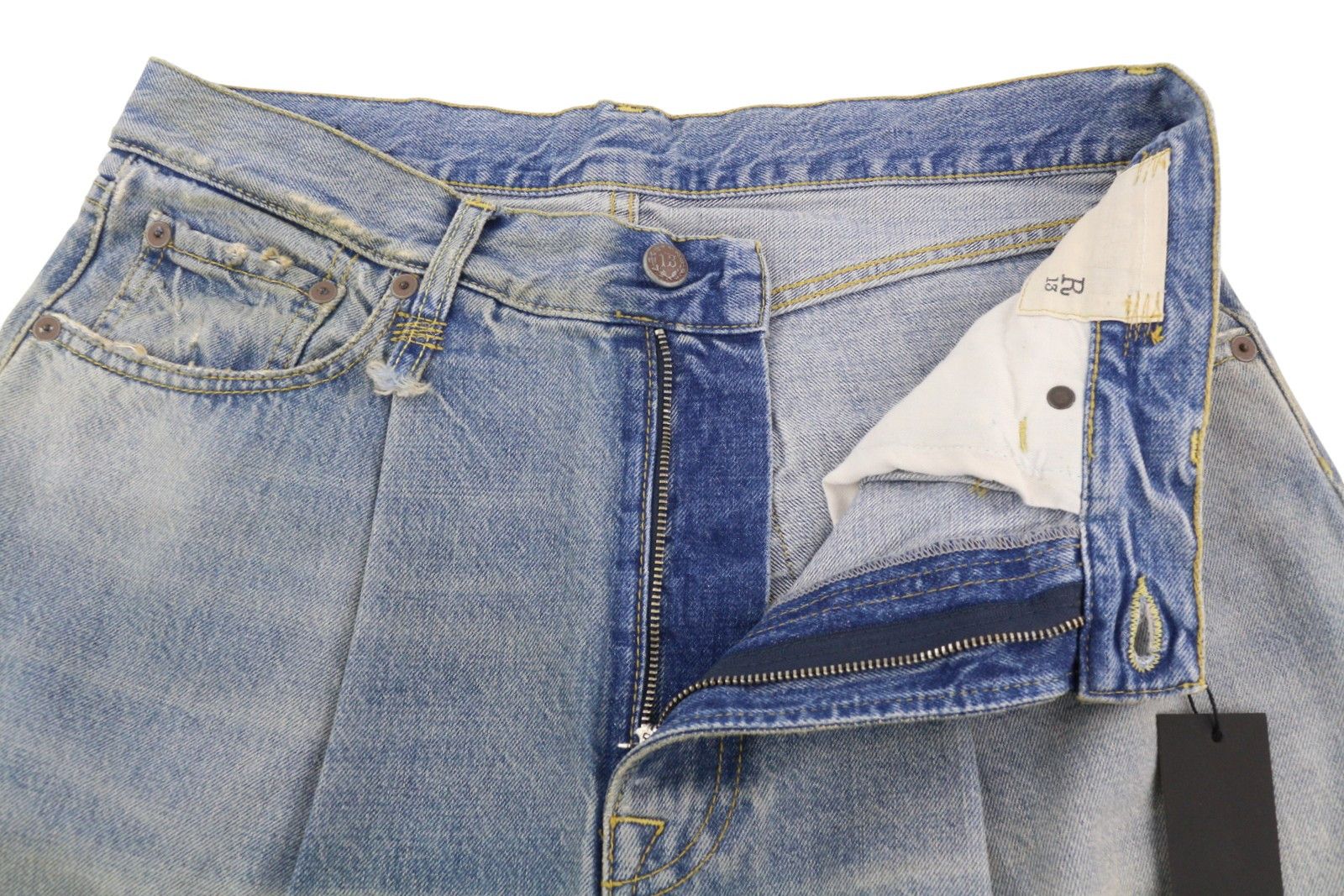 R13 WAYNE ARTICULATED KNEE 32 Merrin Blue PF25 Relaxed 86654 Size 32" / US 10 / IT 46 - 5 Thumbnail