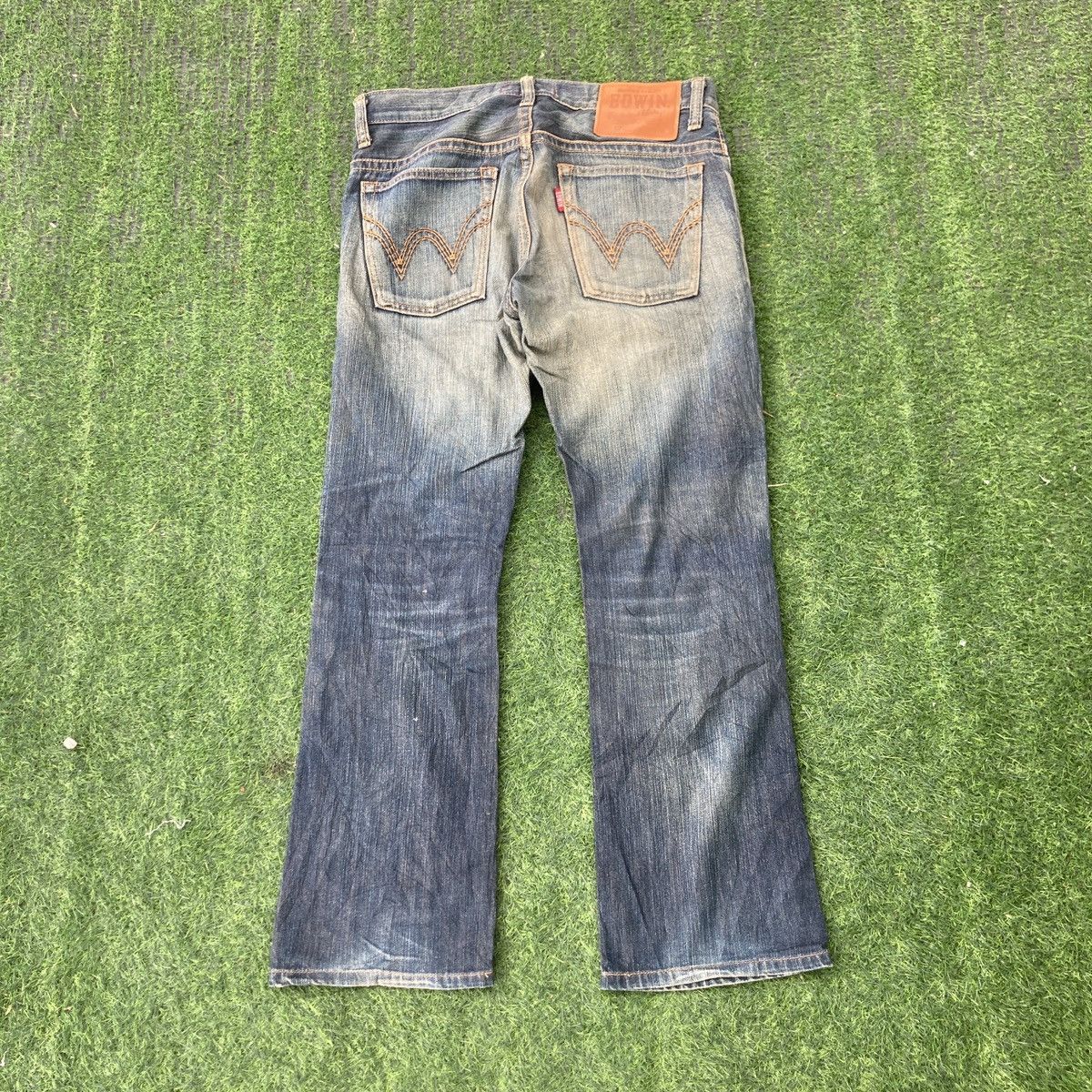 Edwin EDWIN EXCLUSIVE VINTAGE FLARED RIPPED BOOTCUT JEANS Size US 31 - 2 Thumbnail