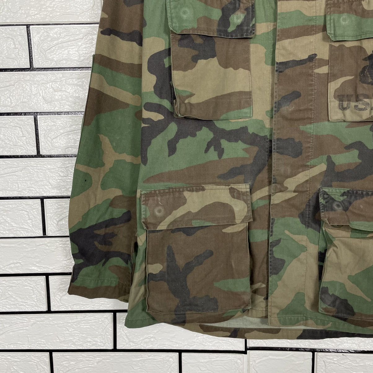 Vintage Vintage 80s USMC BDU Woodland Camo Combat Jacket Size US S / EU 44-46 / 1 - 3 Thumbnail