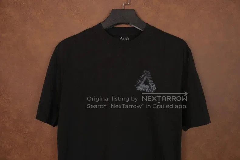 Balenciaga Palace Black Logo Print Short Sleeve T-shirt-yf. Size US L / EU 52-54 / 3 - 2 Thumbnail