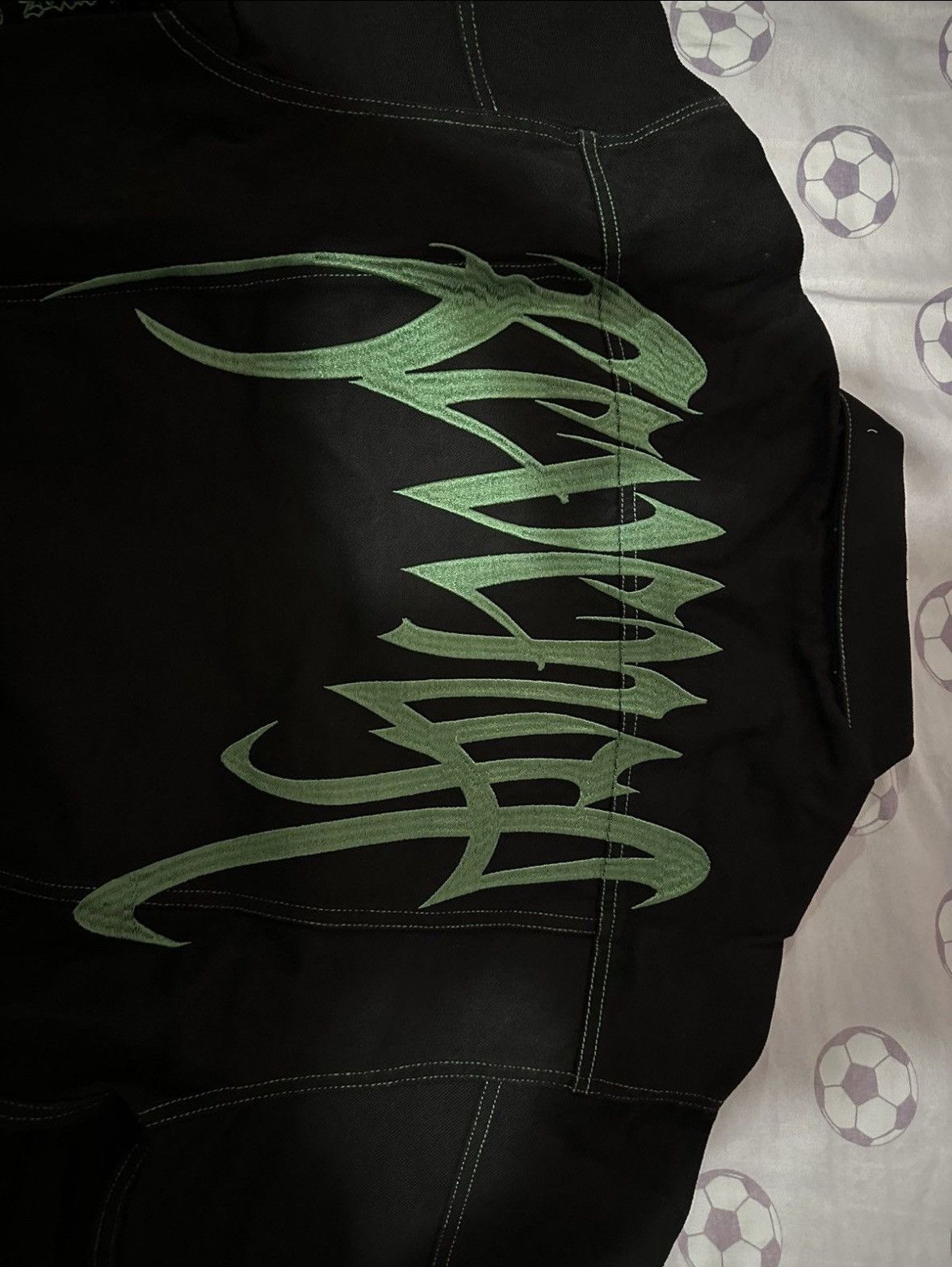 Revenge Revenge Emerald Embroidered Logo Denim Jacket Size US M / EU 48-50 / 2 - 2 Thumbnail