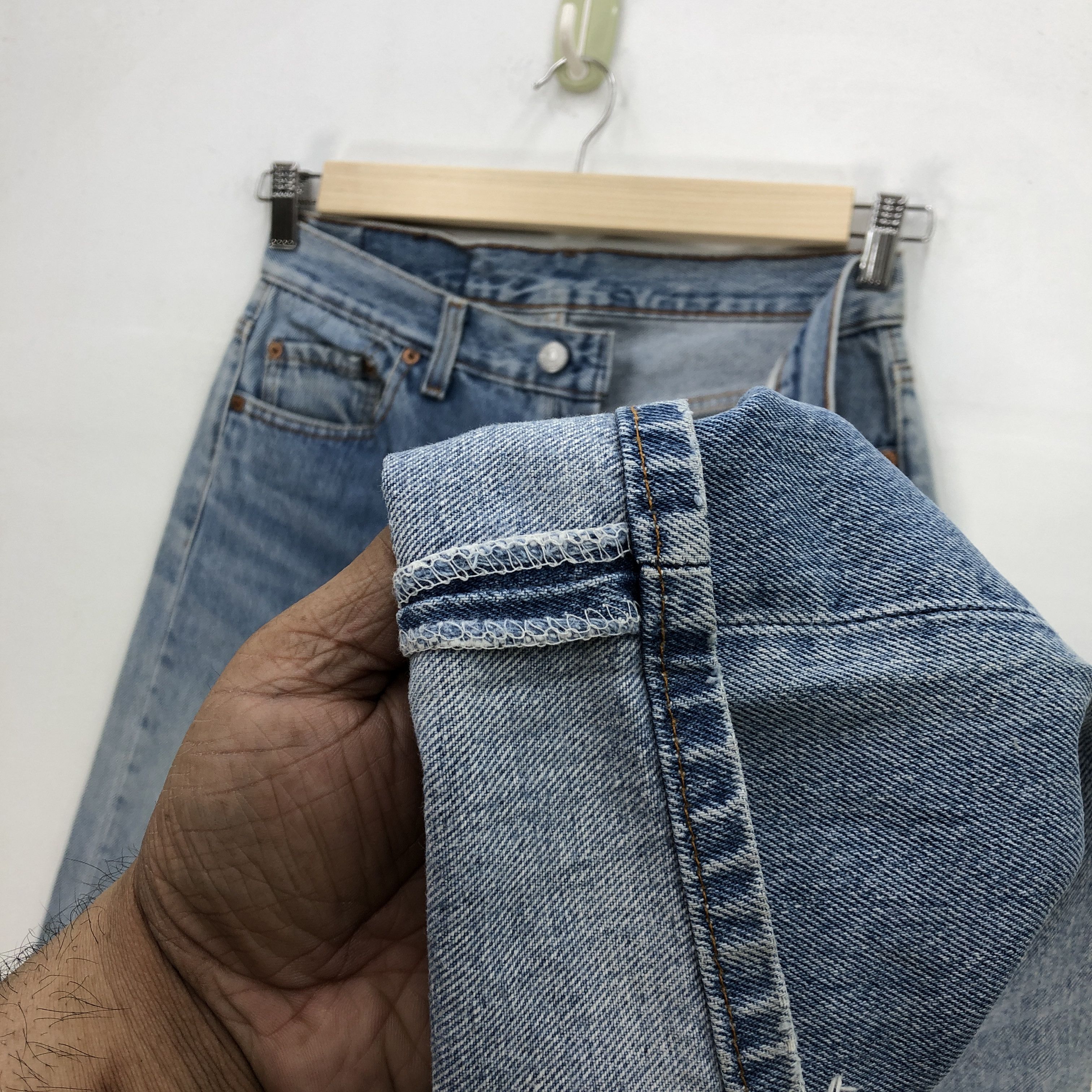 Levi's × Vintage Vintage Levis 501 Sun Faded Jeans Levi's Light Wash Denim Size 28" / US 6 / IT 42 - 8 Thumbnail