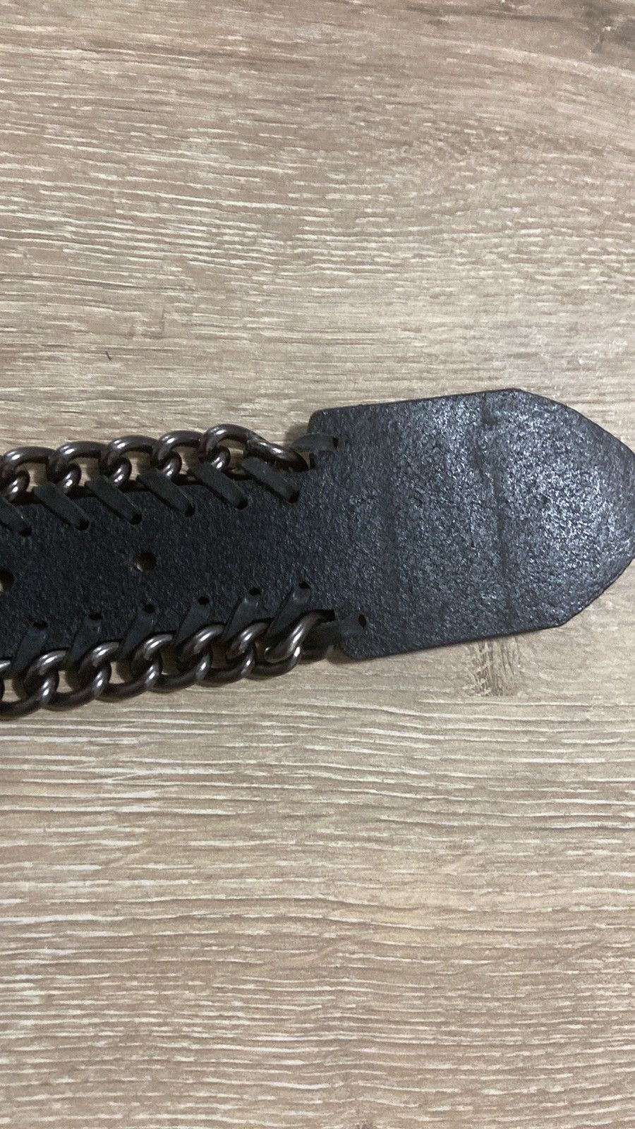 Rock & Republic × Vintage Vintage Rock & Republic Skull Wing Logo Heavy Metal Belt Size 32 - 6 Thumbnail