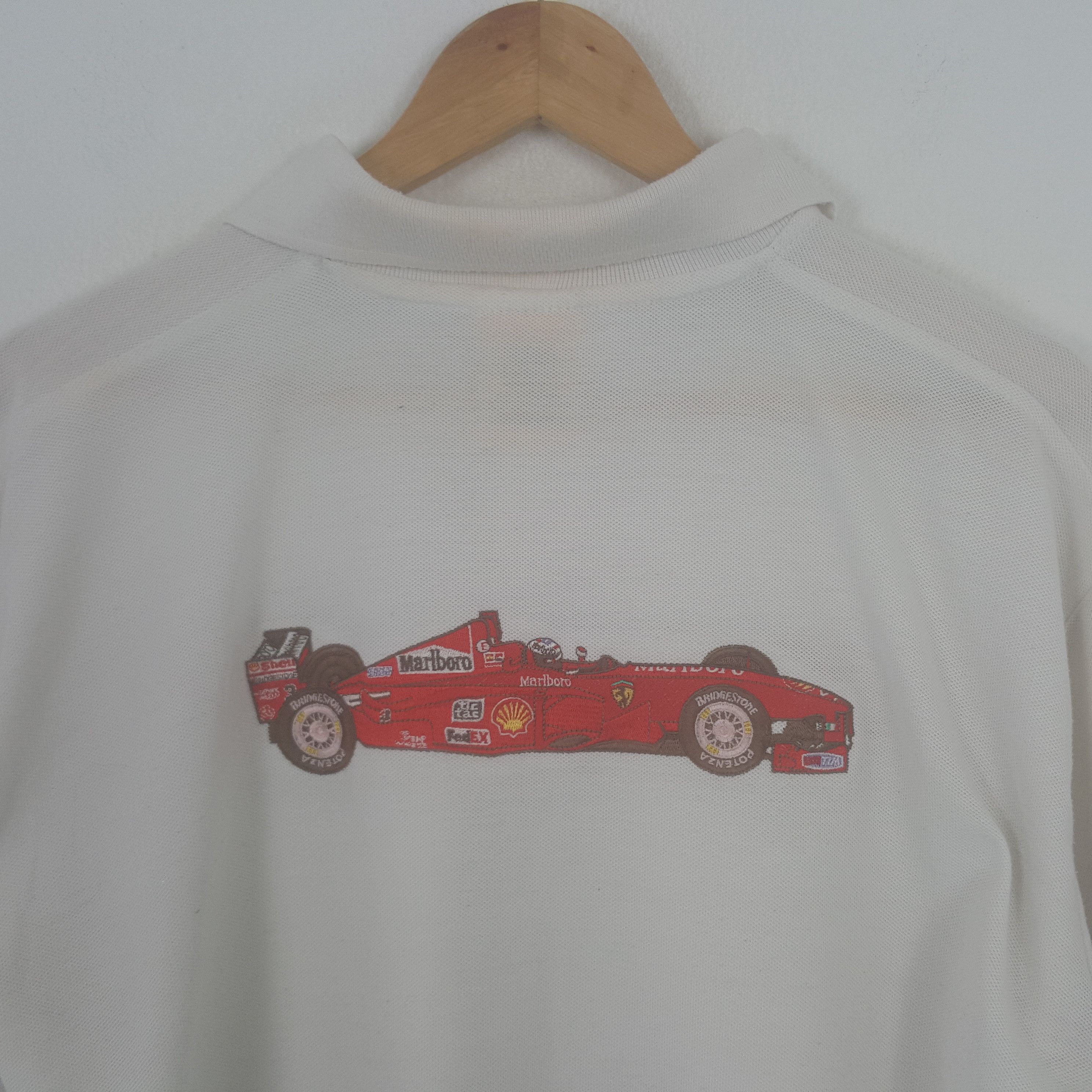 Ferrari × Vintage Vintage Ferrari Formula One Racing Team Embroidery Polos Size US XL / EU 56 / 4 - 2 Thumbnail