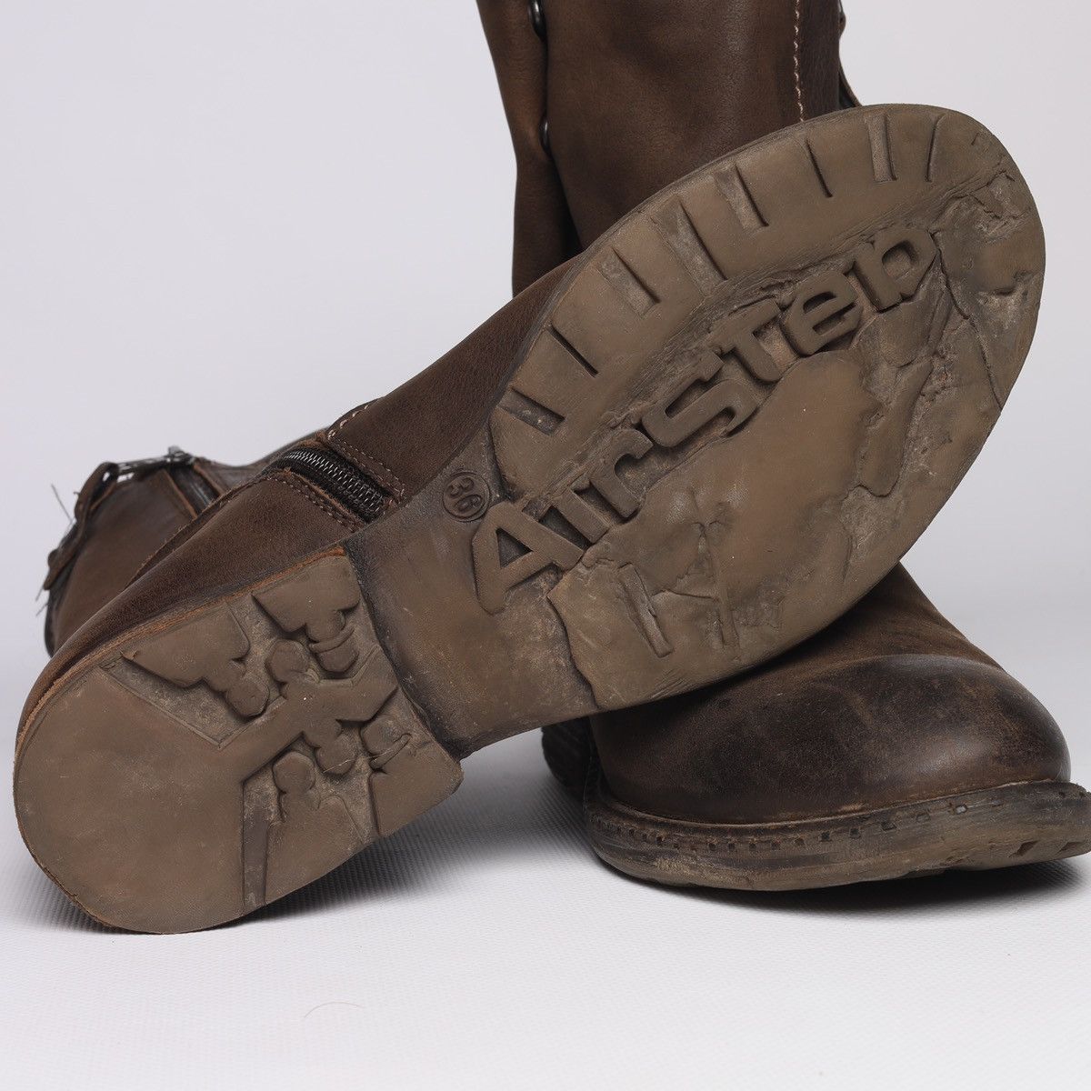 A.S.98 AS 98 A.S.98 Airstep Brown Leather Boots Shoes Avantgarde Size US 6 / IT 36 - 11 Thumbnail