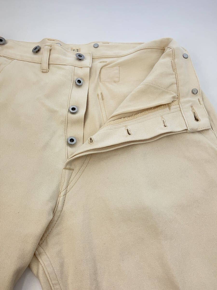 Taiga Takahashi White Cotton Engineer Trousers Solid Color Size US 30 / EU 46 - 3 Thumbnail
