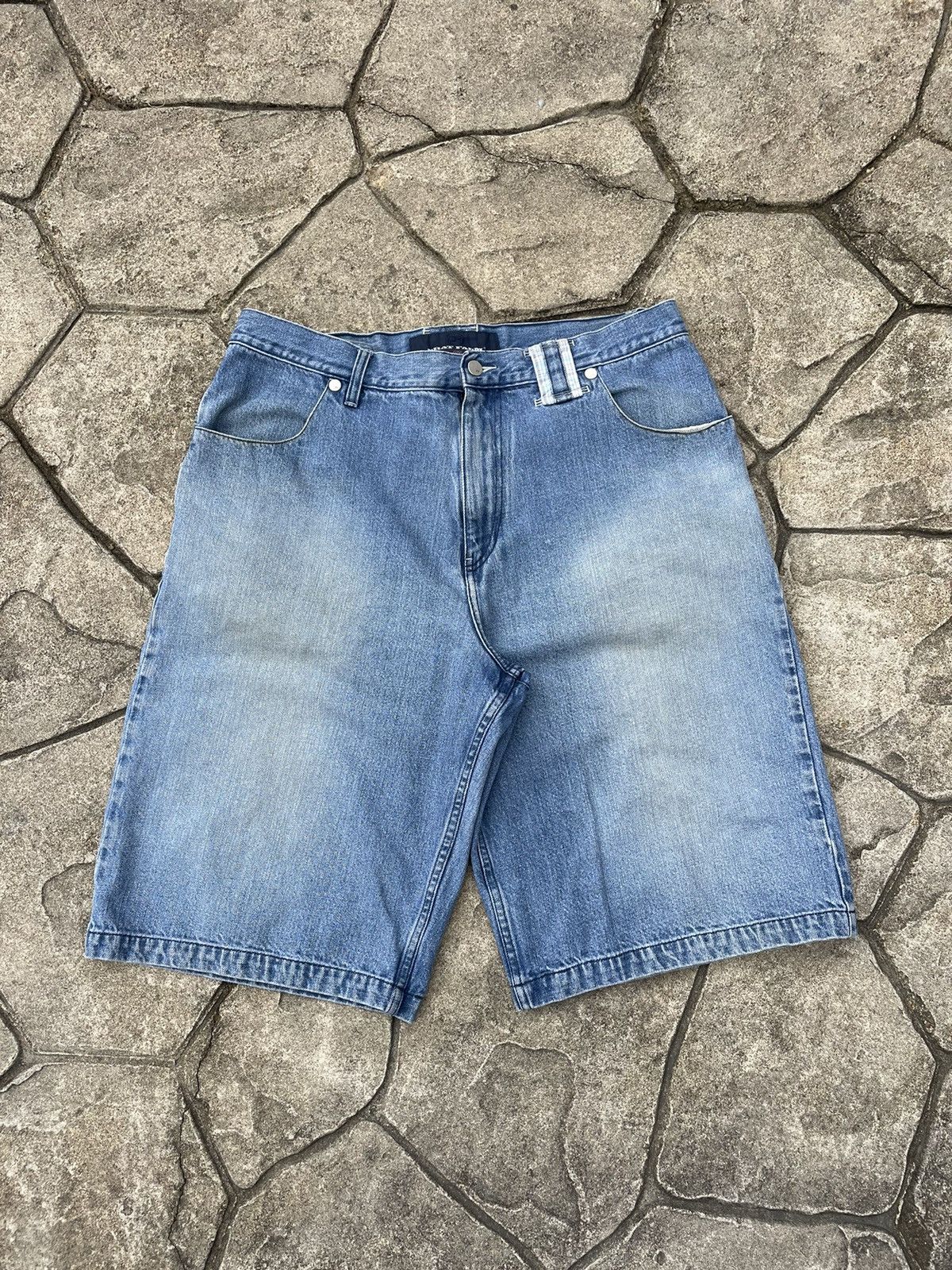 Phat Farm Y2K Phat Farm Rave Jean Shorts Size US 38 / EU 54 - 1 Thumbnail