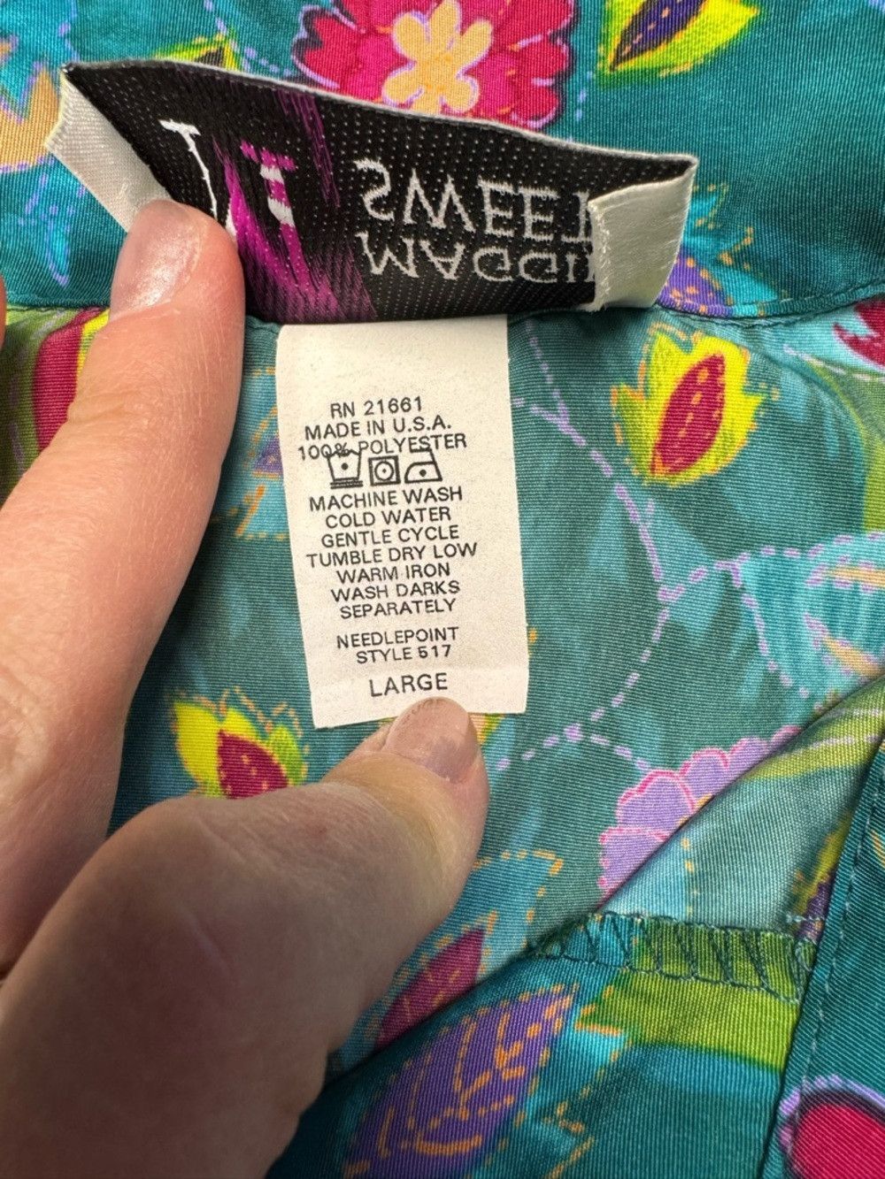 Other Vintage Maggie Sweet Floral Button-Down Long Sleeve Shirt S Size L / US 10 / IT 46 - 8 Thumbnail