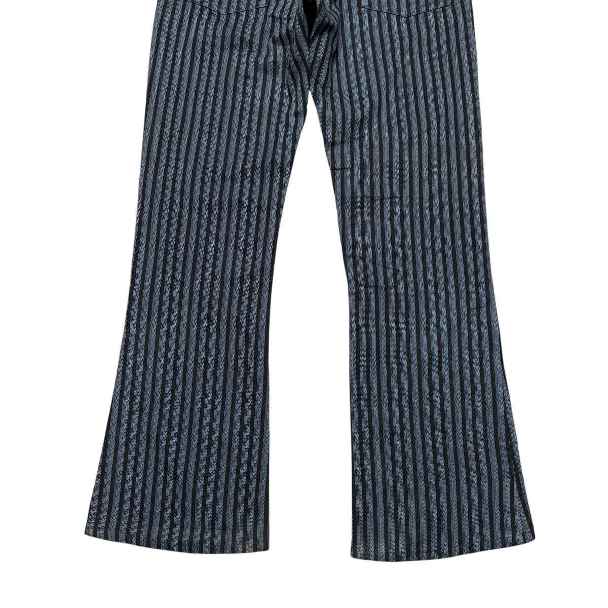 Japanese Brand EDGE RUPERT Striped Denim Flare Jeans Size US 30 / EU 46 - 12 Thumbnail