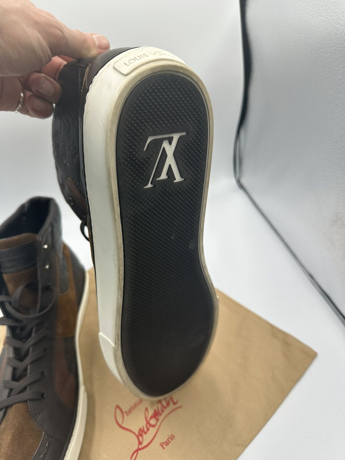 Louis Vuitton Louis Vuitton High Top Sneakers Size US 13 / EU 46 - 17 Thumbnail