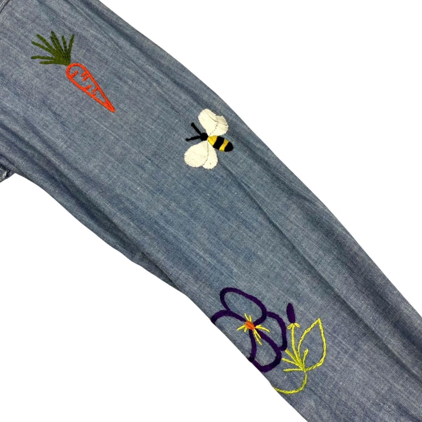 Denime VINTAGE King Kole Denim Shirt Adult Small Blue Long Sleeve Embroidered Hand Sewn Mens 50's Size US S / EU 44-46 / 1 - 4 Thumbnail