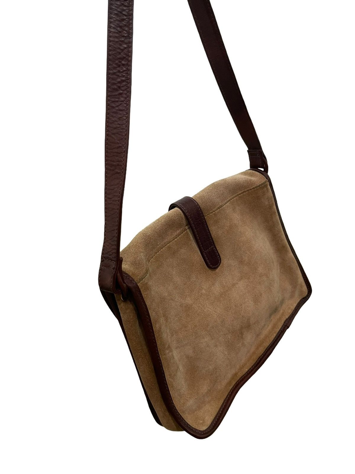 Valentino Full Leather Suede Valentino Italy Cross Body Bag 3🟩 Size ONE SIZE - 5 Thumbnail